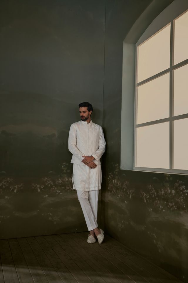 Kurta Pant Jacket Set