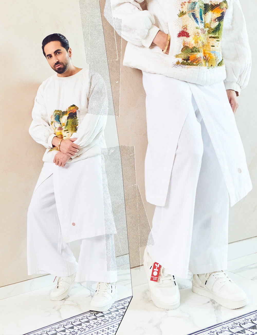 Celeb Spotted - 716 triple white technical high-top sneaker - 7-10.in