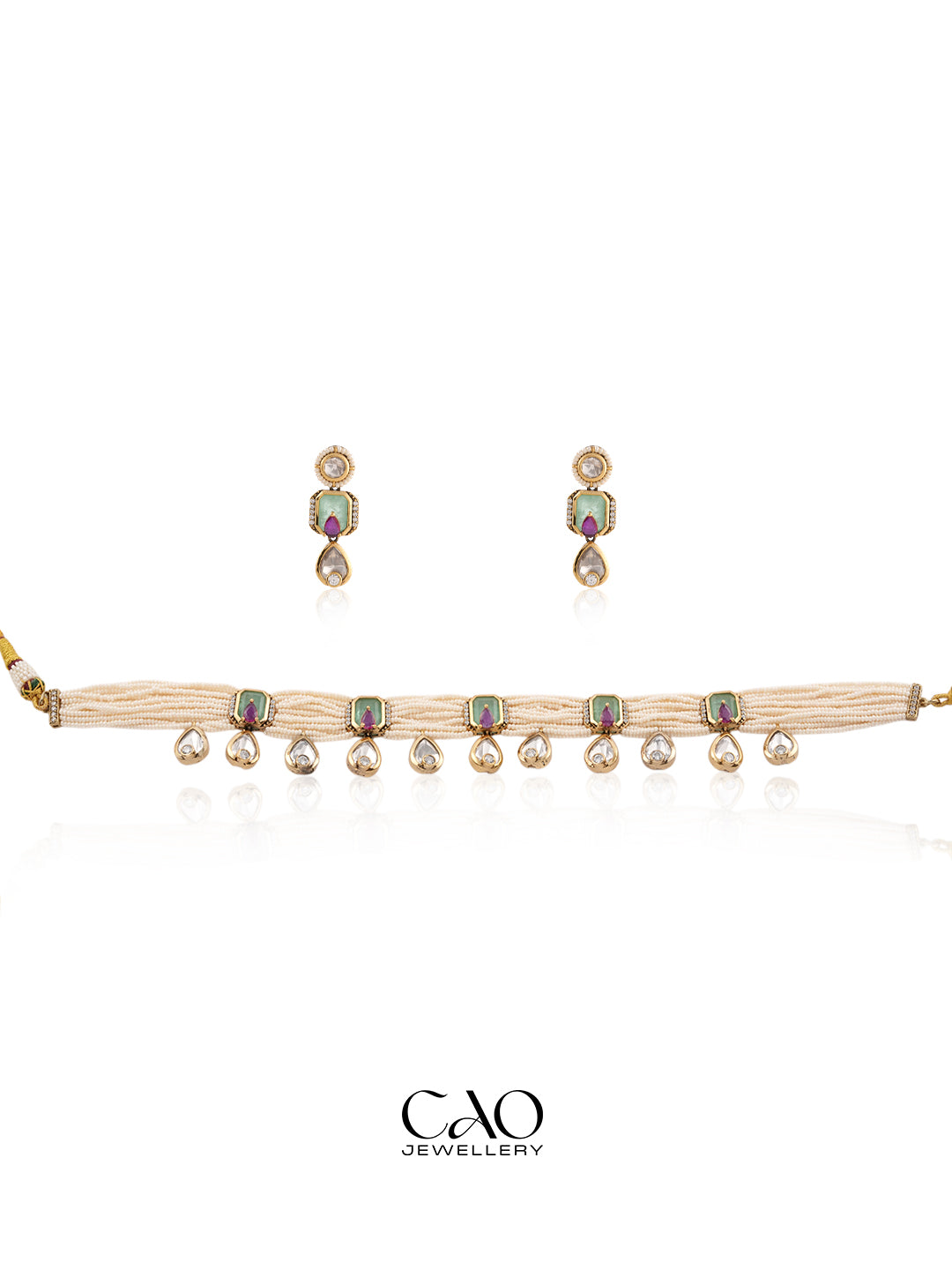 Pearl Mosaic Necklace