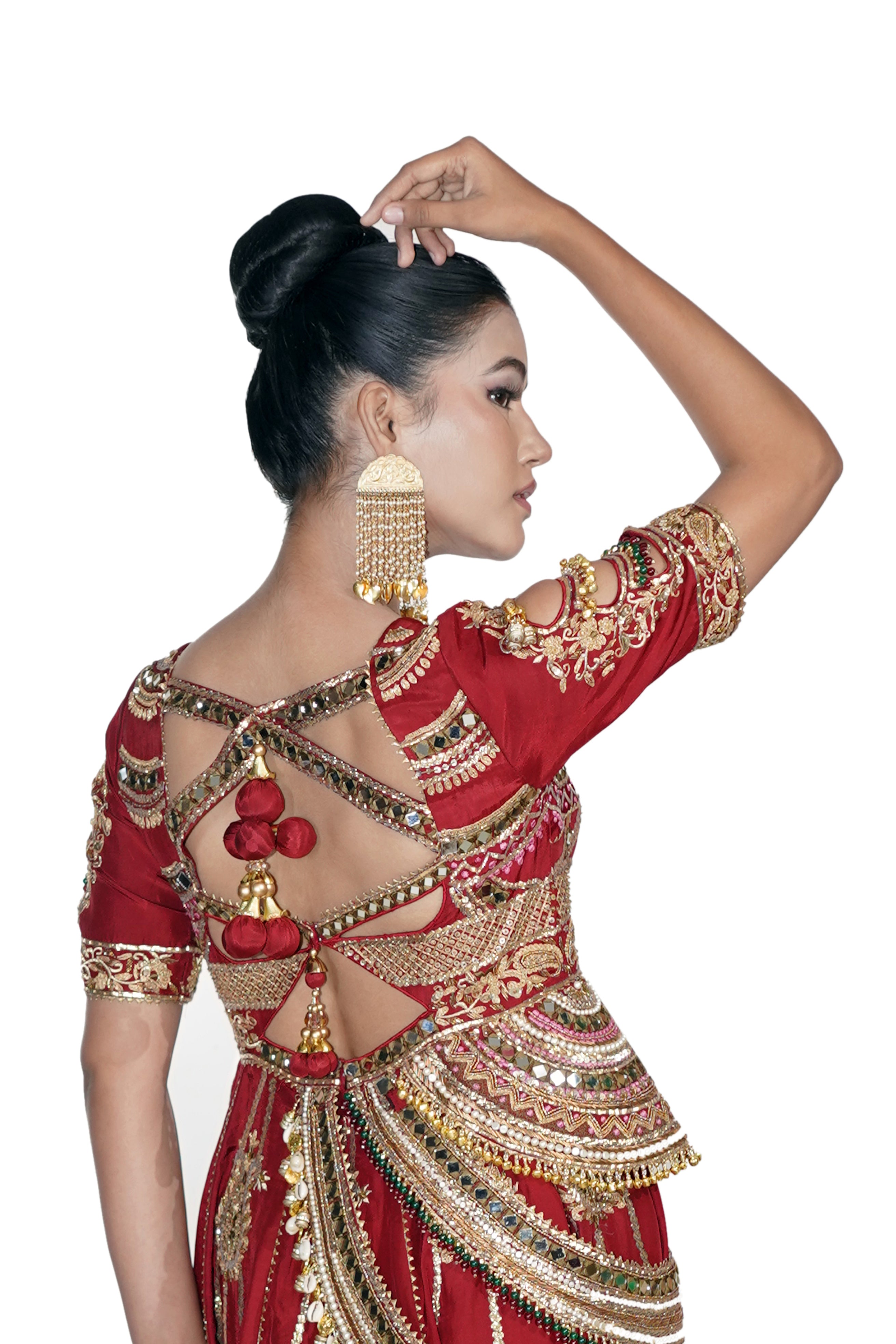 Anarkali with Tagdi Dupatta