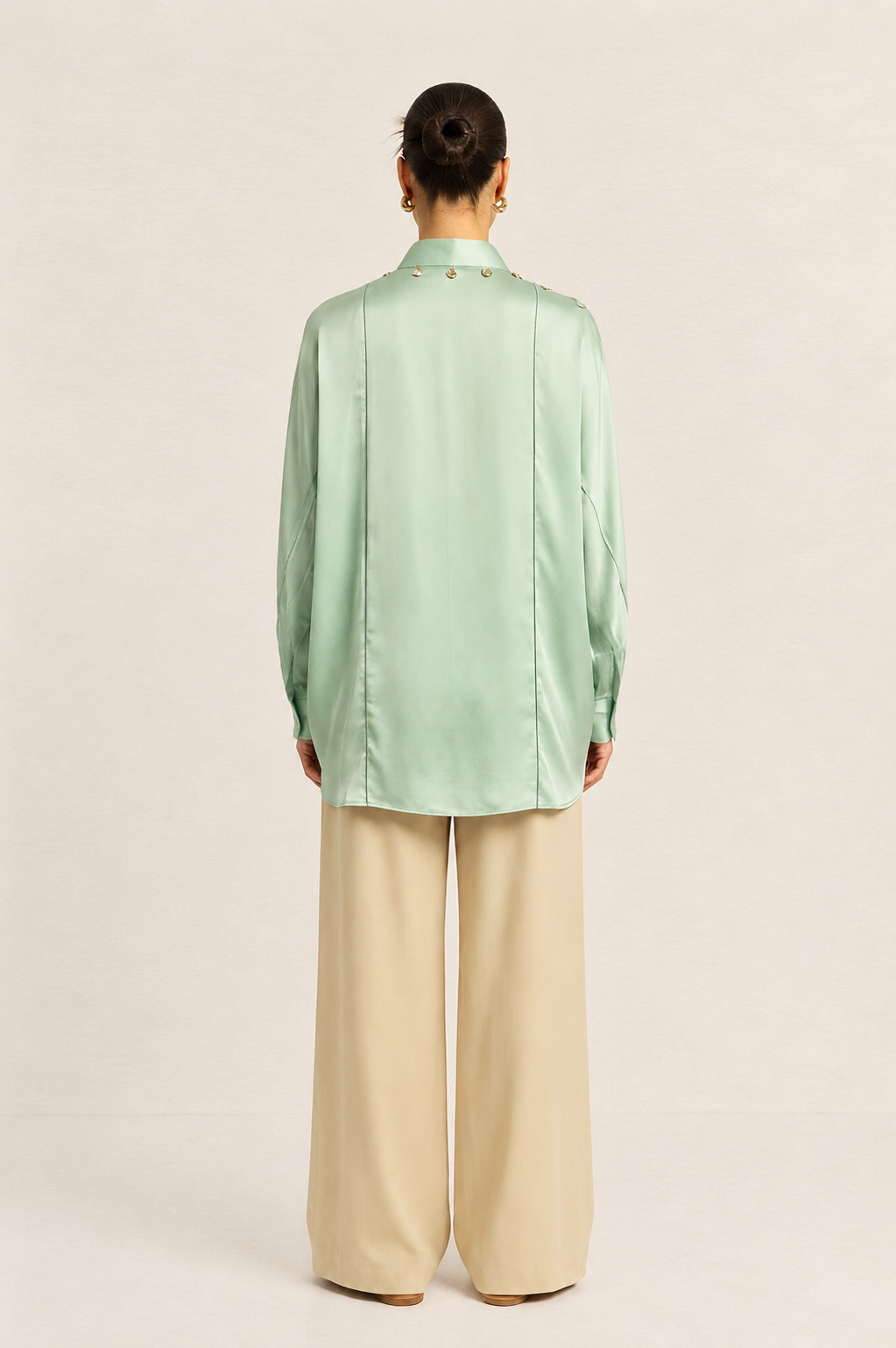 Ash Green Kaftan Blouse