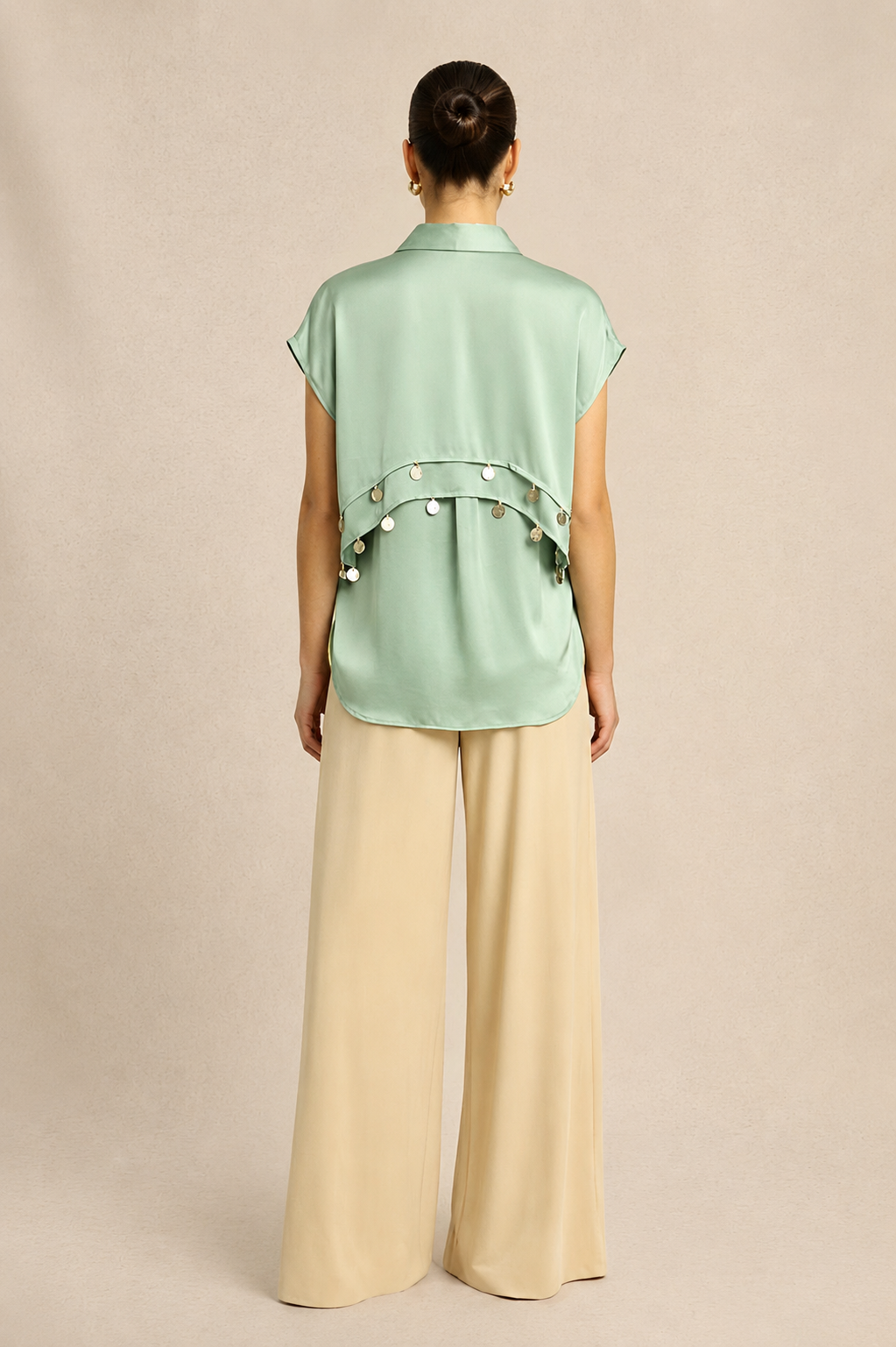 Ash Green Coin Flap Shirt