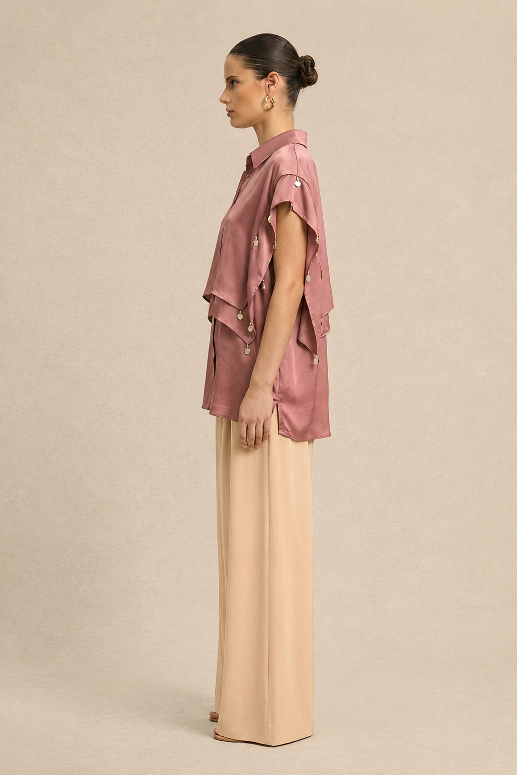 Brick Red Coin Flap Shirt