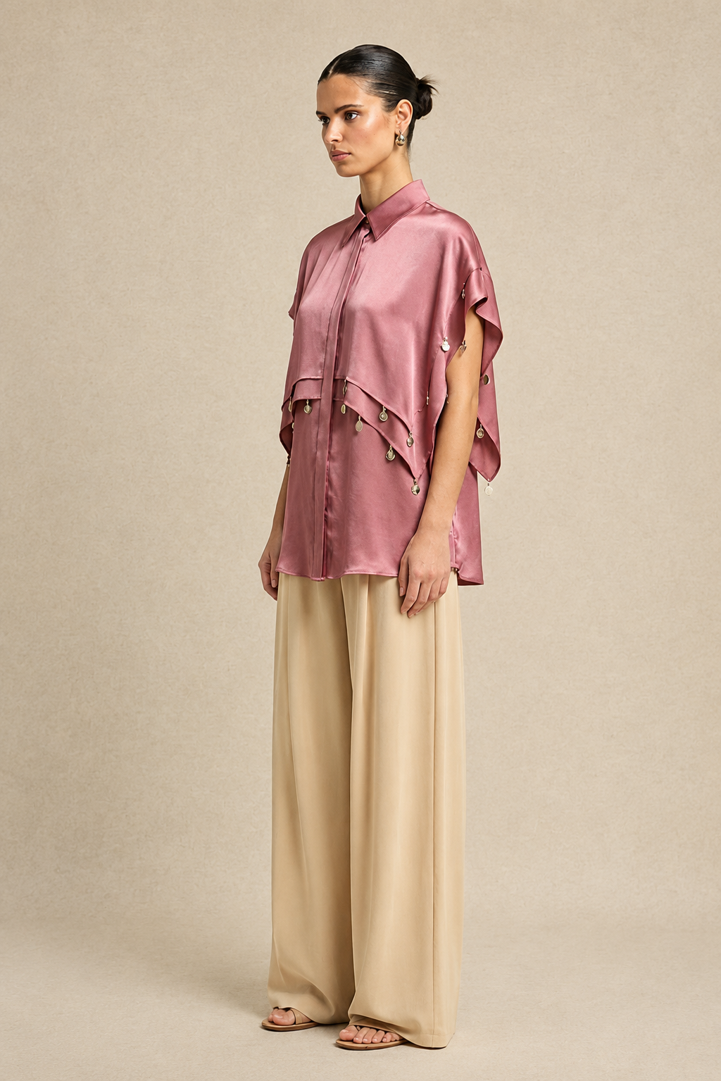 Brick Red Coin Flap Shirt