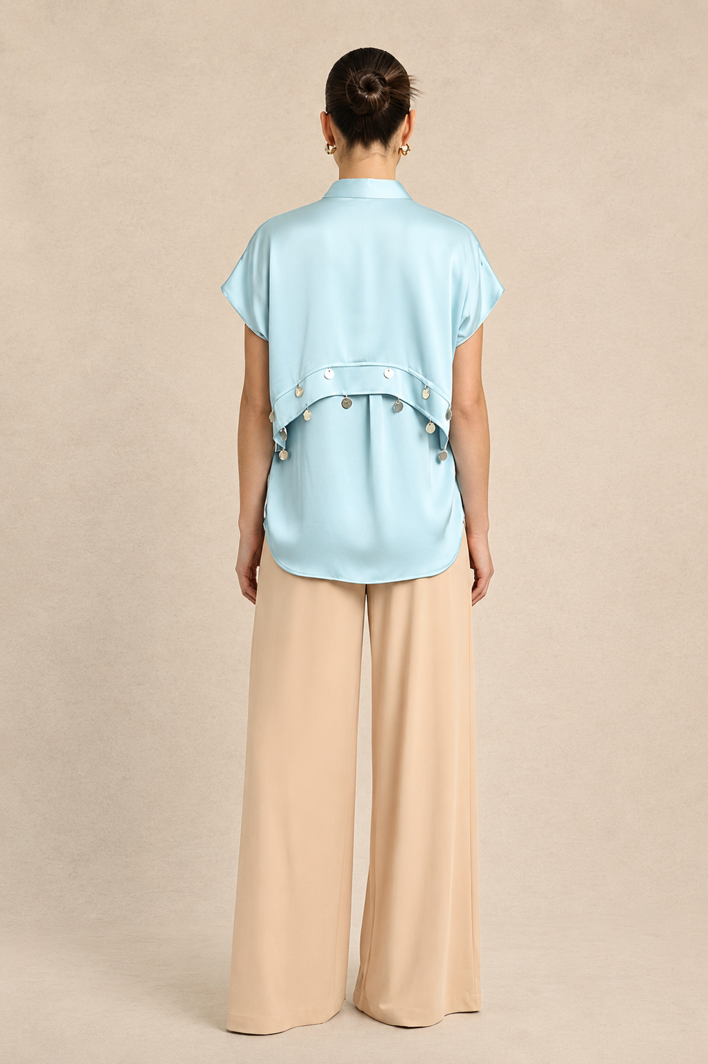 Tropical Breeze Blue Coin Flap Shirt