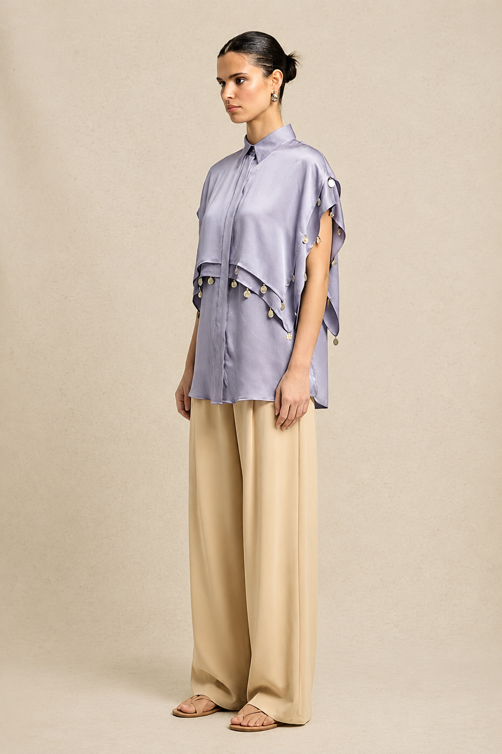 Steel Grey Coin Flap Shirt