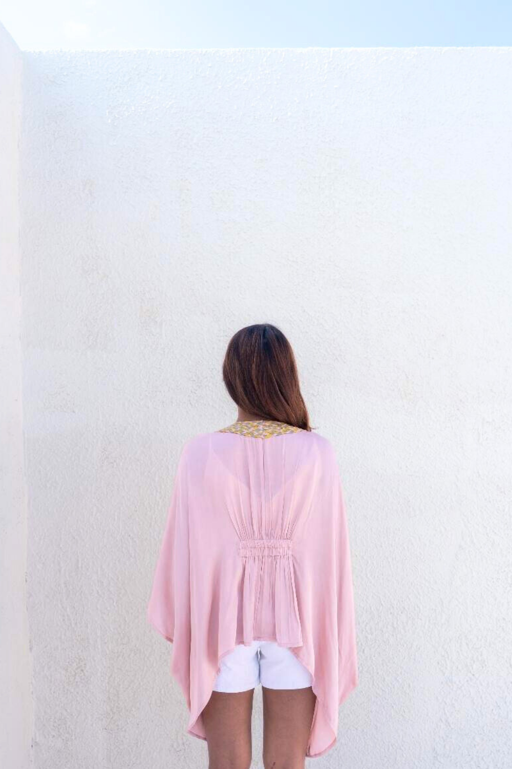 Pink Braided Short Cape