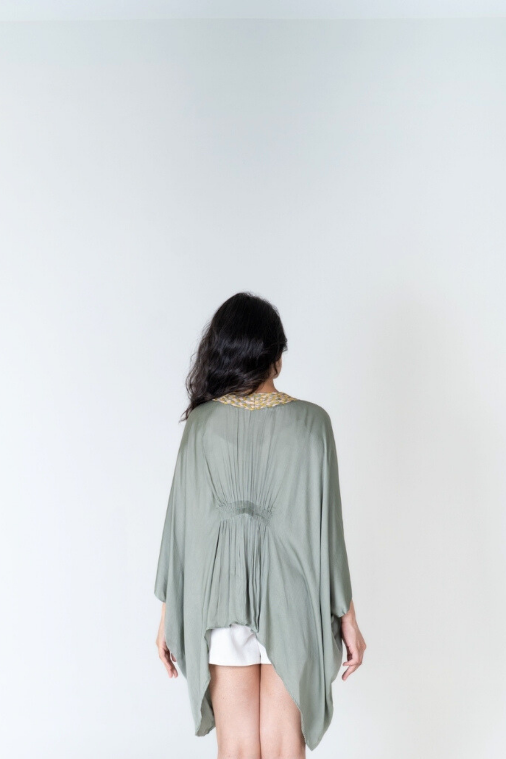 Green Braided Short Cape