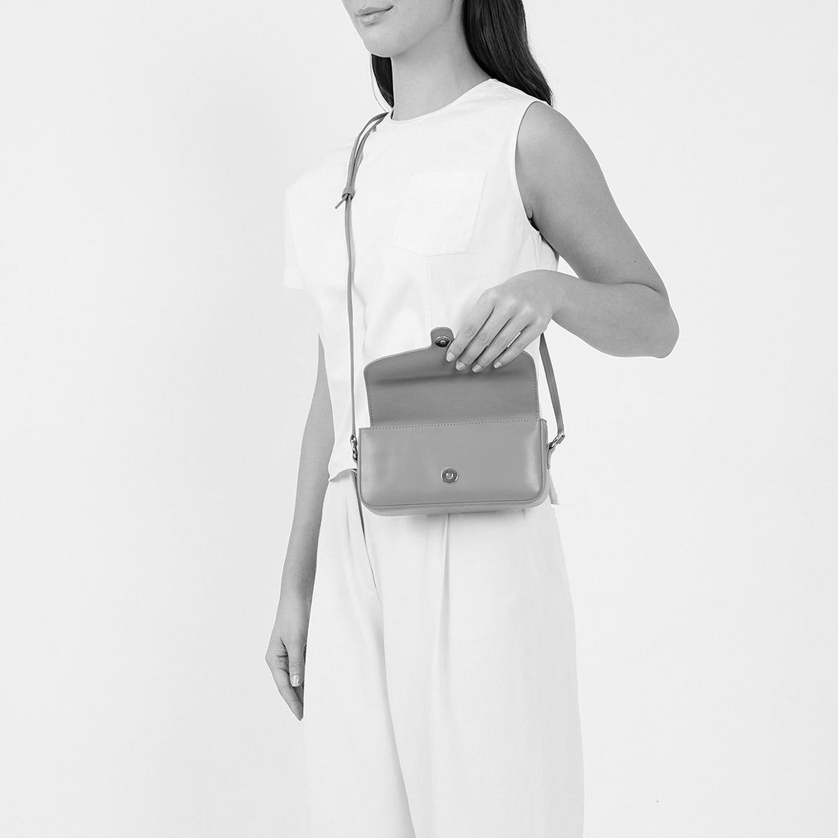 CLAUDIA MINI CROSSBODY NAPPA WOOD