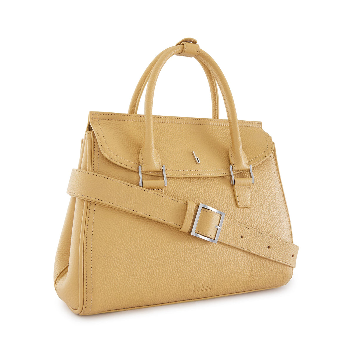 COCO SATCHEL MEDIUM PEBBLE BISQUE
