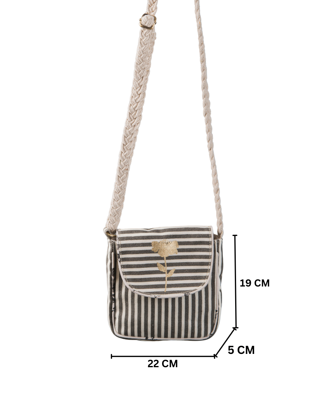Retro stripe ladies tote bag