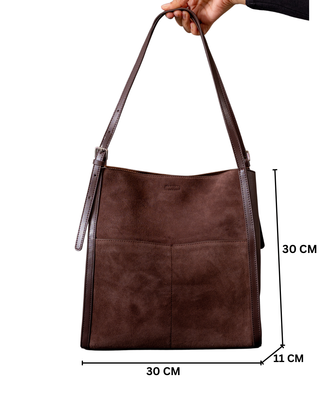 Siena - Ladies leather tote bag, col.espresso