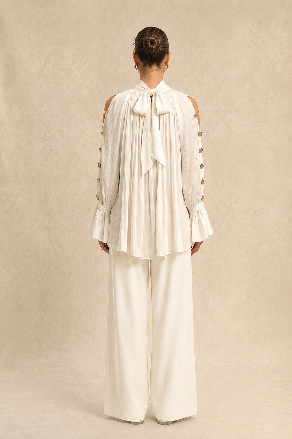 Ivory White Halter Neck Co-ord Set