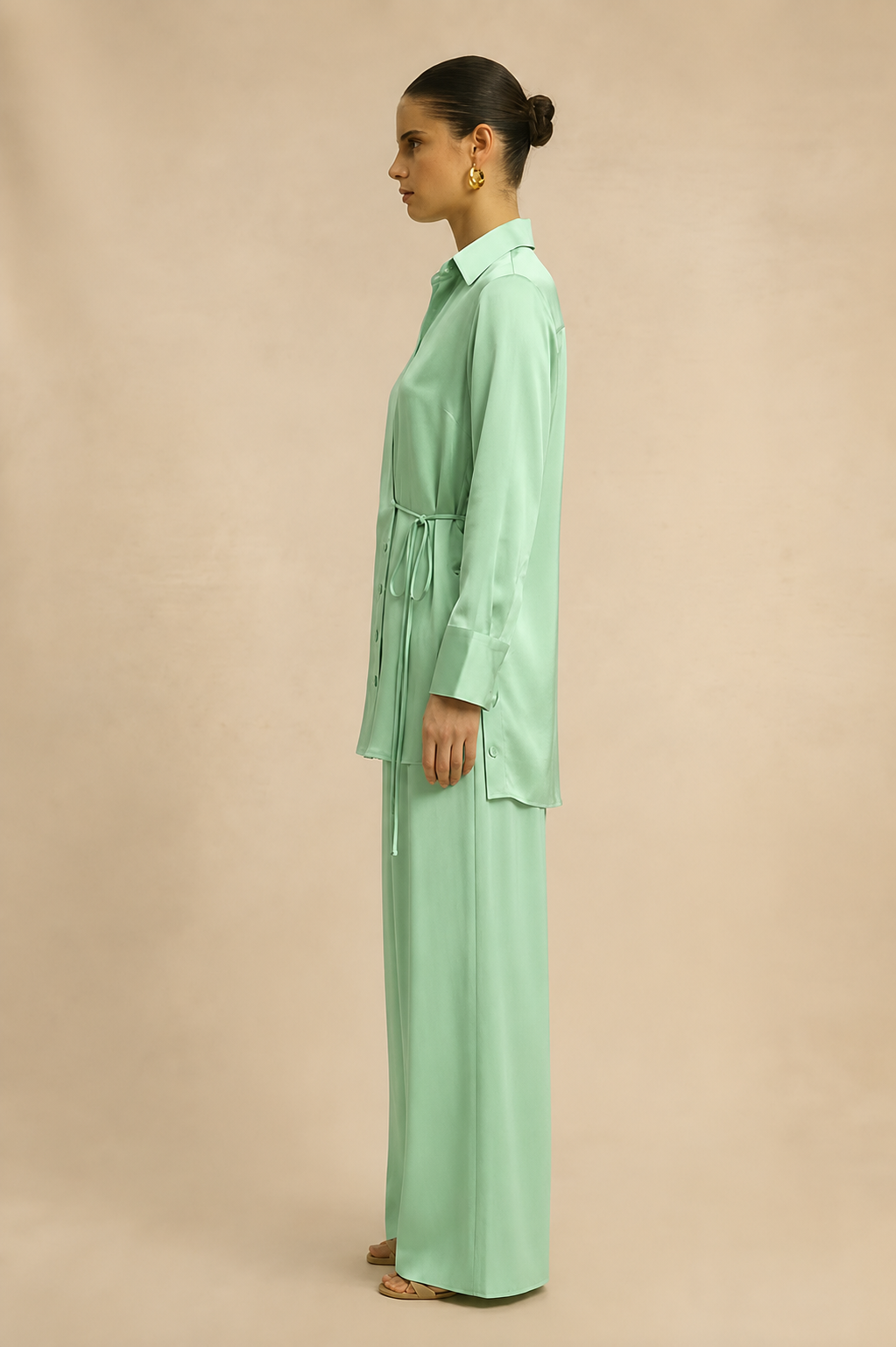 Ash Green Wrap Co-ord set