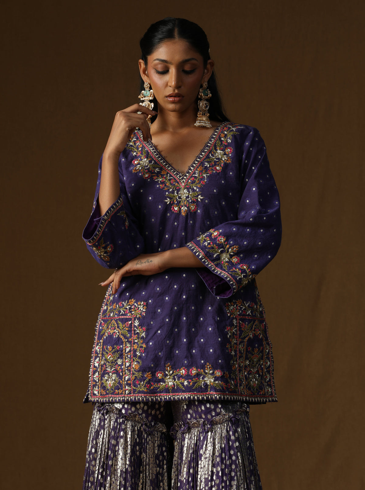 Noorika -Neel Kusum Sharara Set