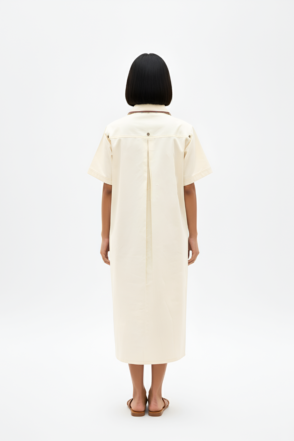 Ivory-Tuscan Red Shirt Dress