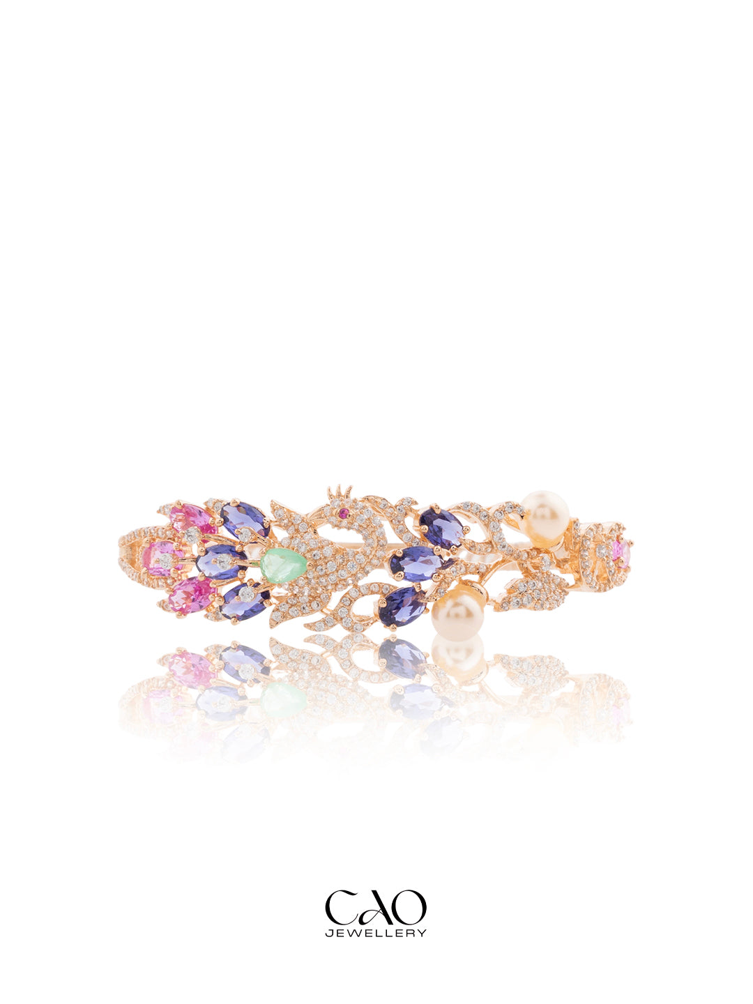 Crystal Peacock Bracelet
