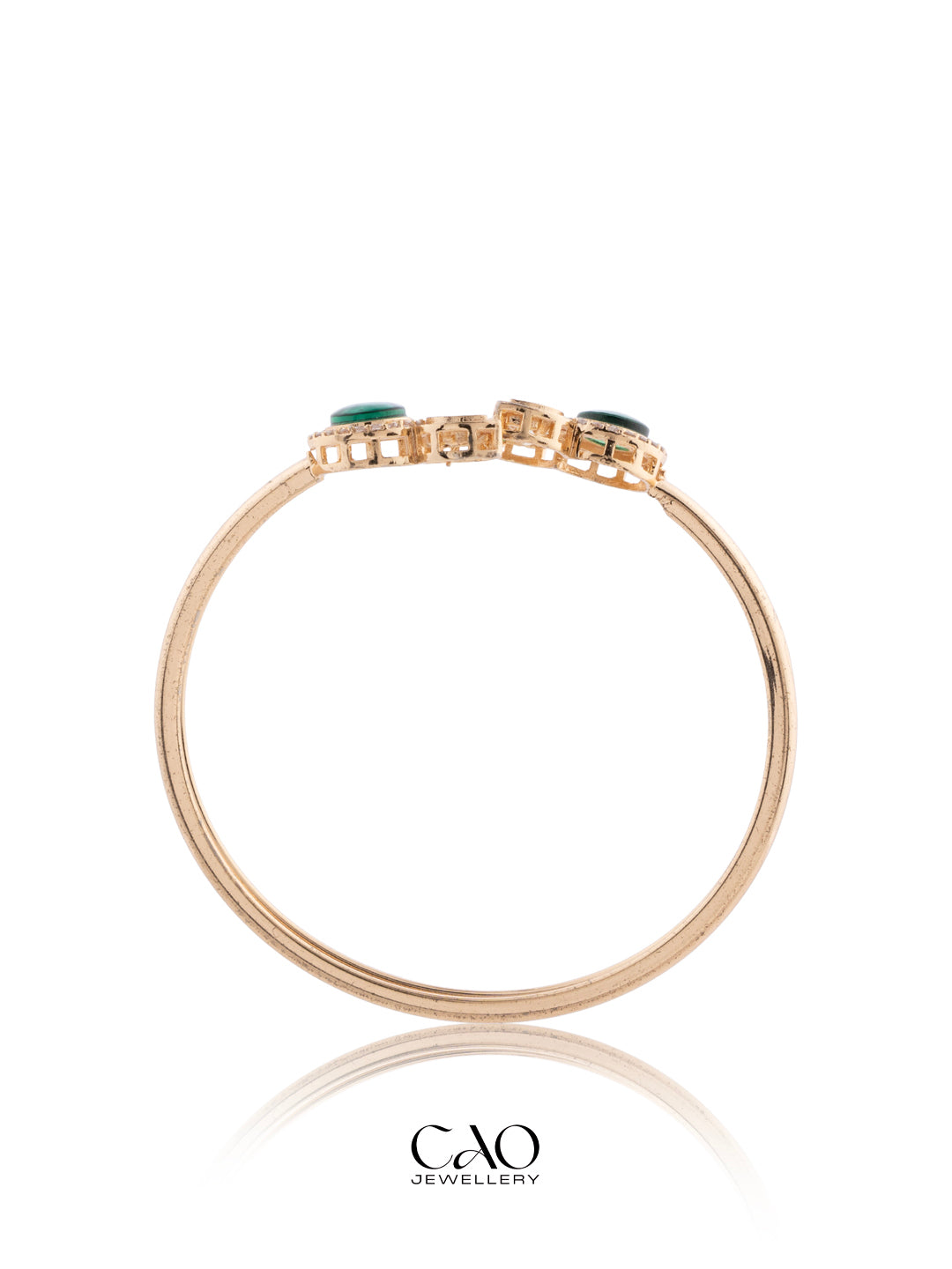 Emerald Halo Bracelet