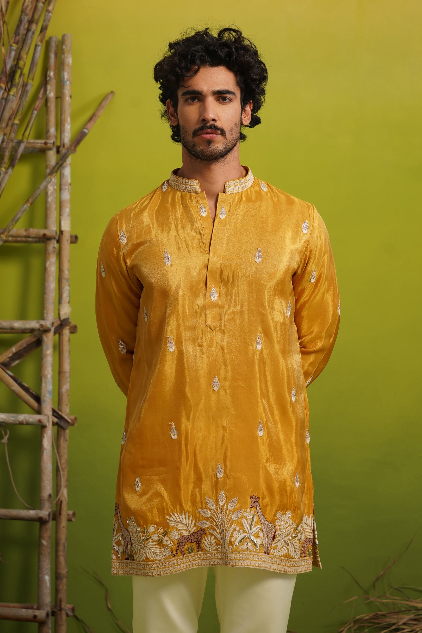 SAVANA HALDI SHORT KURTA SET