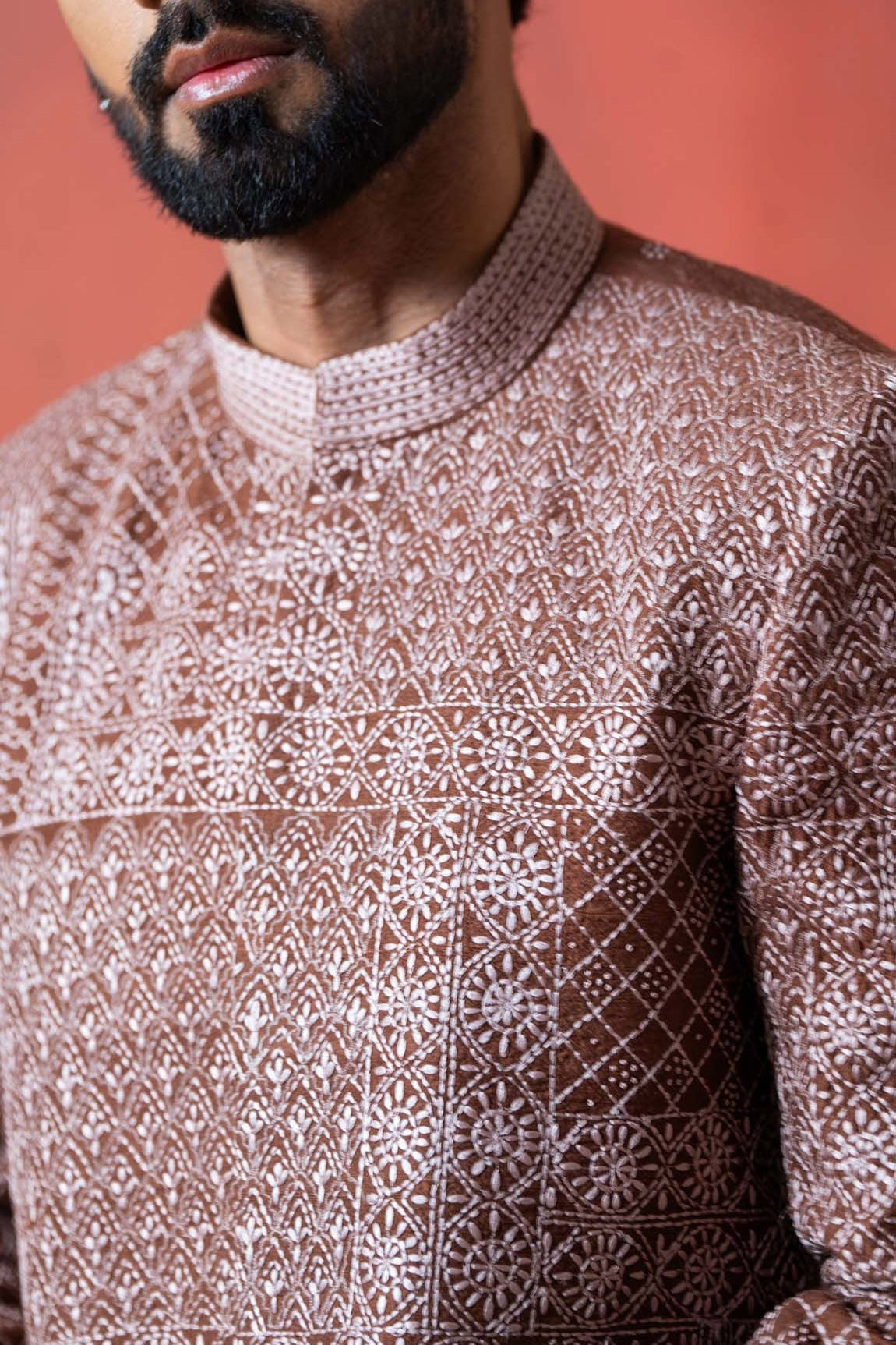 Brown Kantha