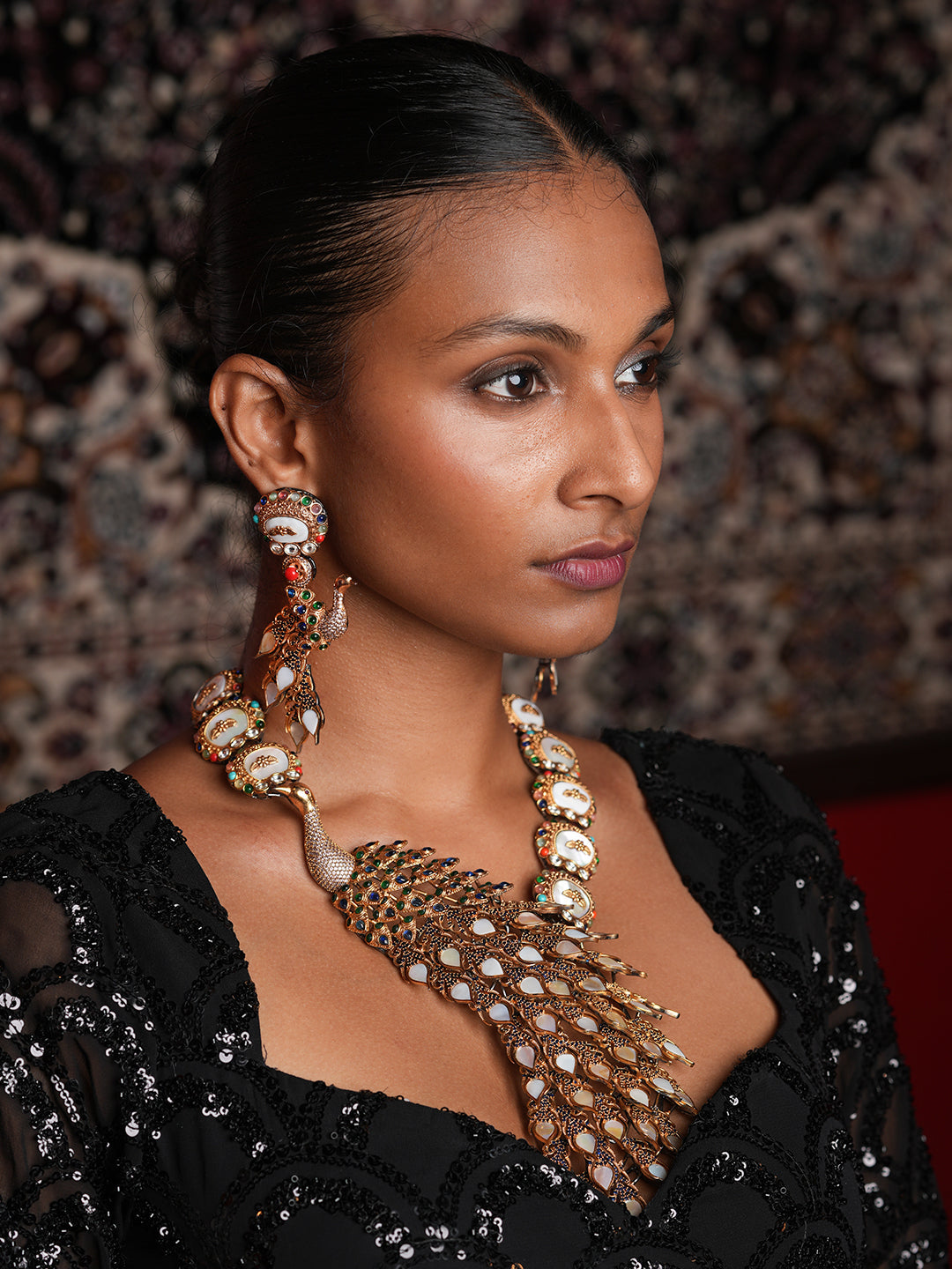 Premium Long Peacock Necklace