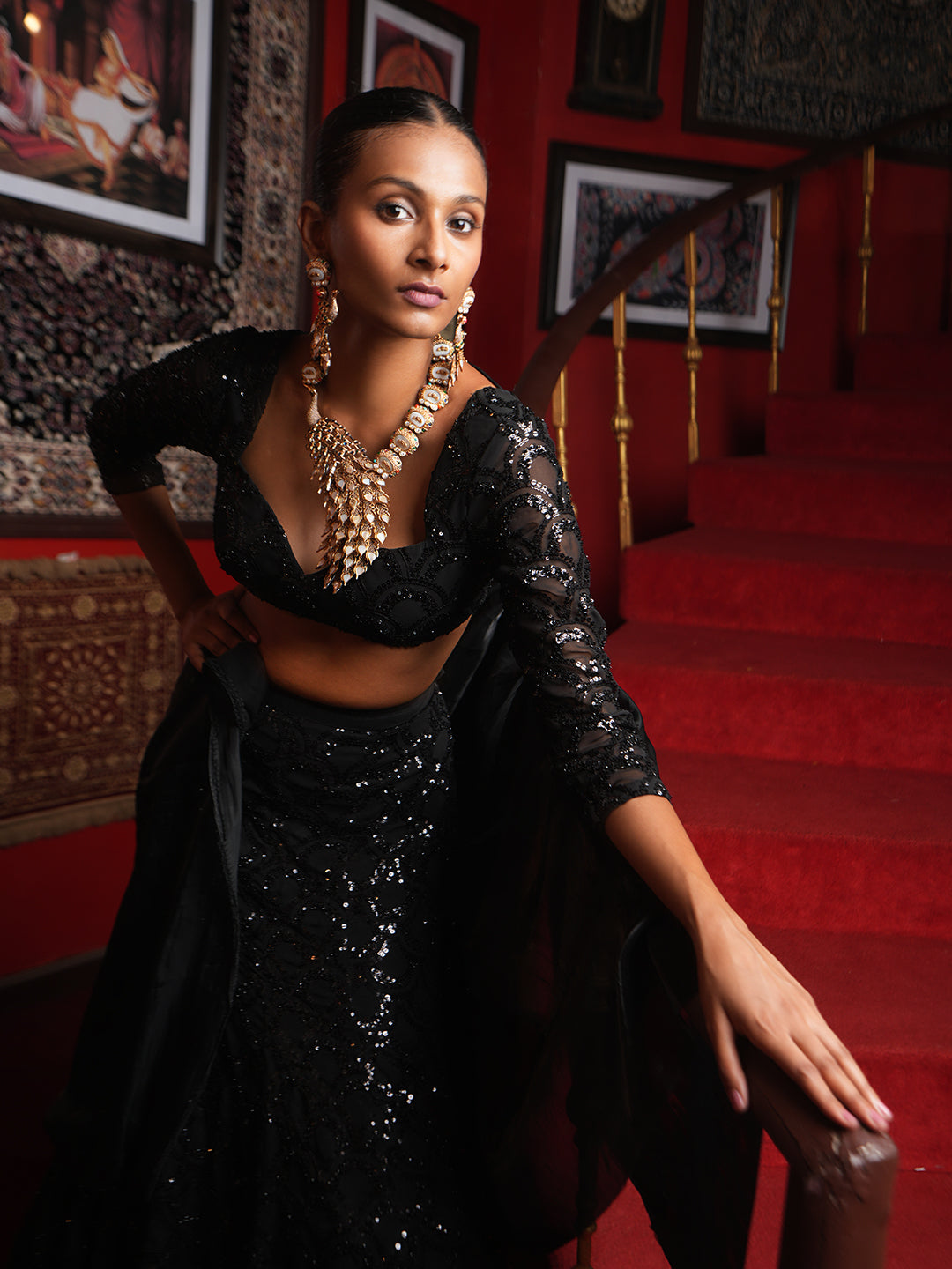 Premium Long Peacock Necklace