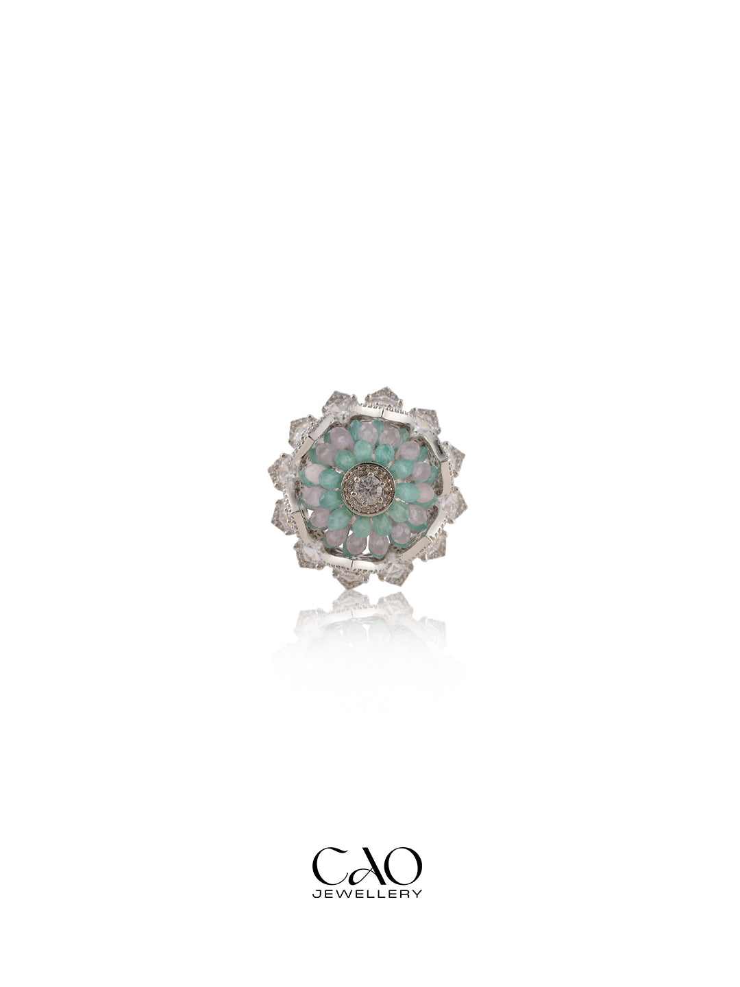 Aqua Bloom Ring