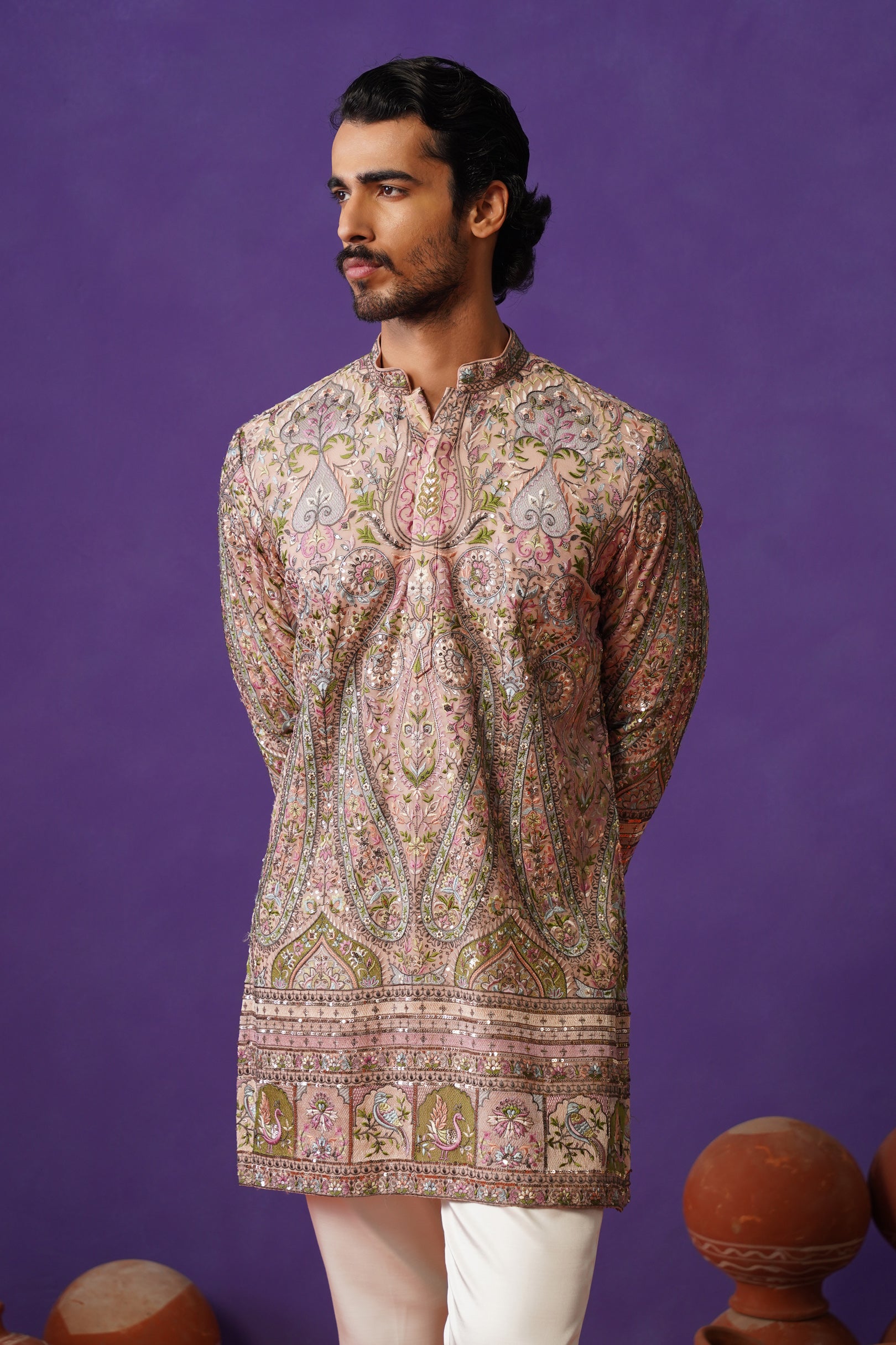 GULMARG PINK SHORT KURTA SET