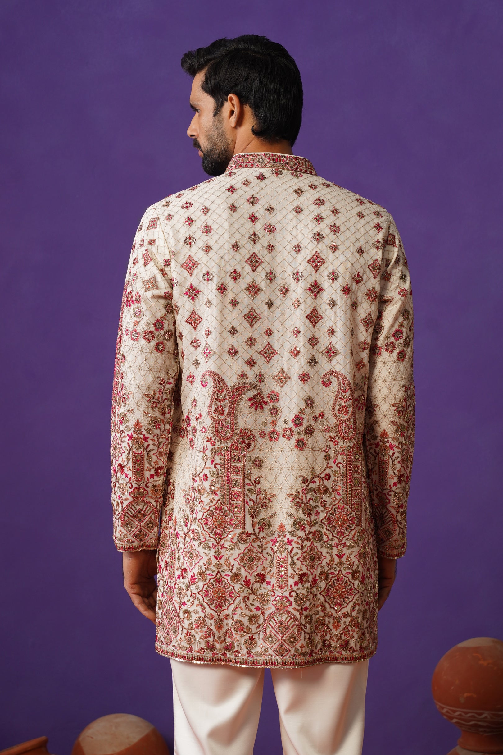 ISHQ IVORY SHORT KURTA SET