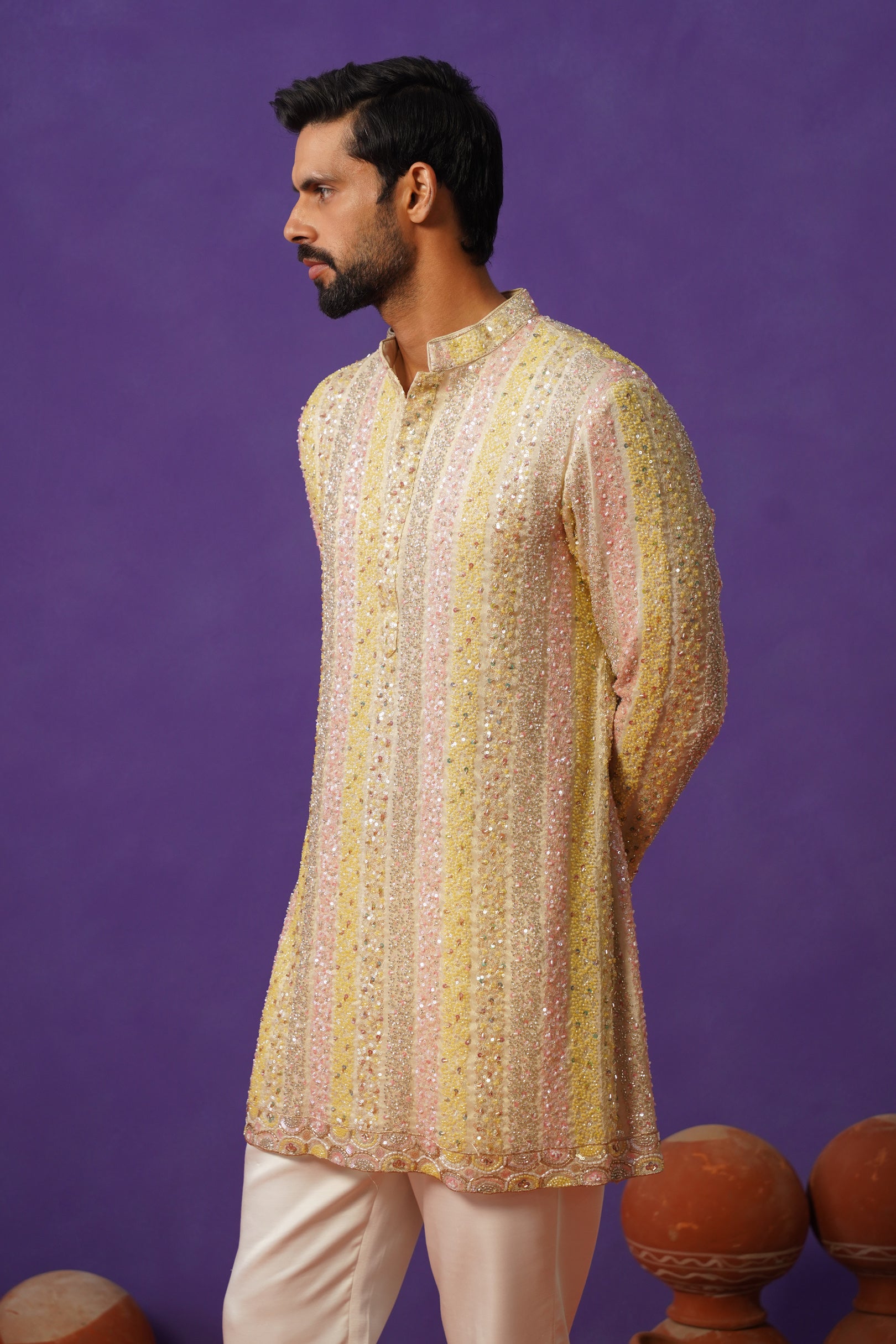AAFREEN MULTI SHORT KURTA SET