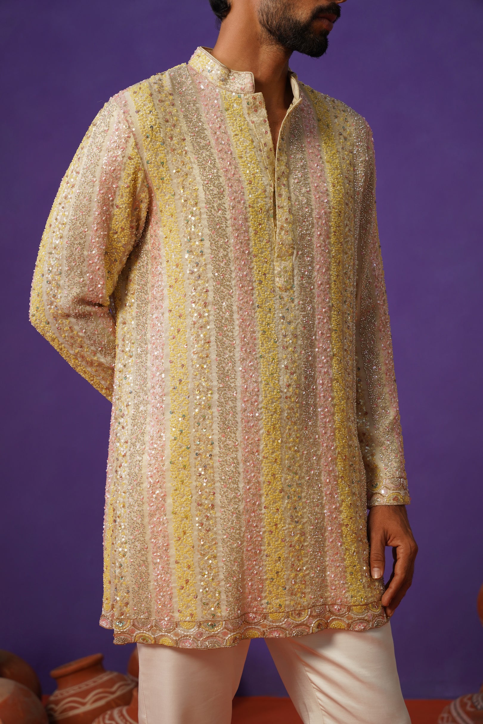 AAFREEN MULTI SHORT KURTA SET