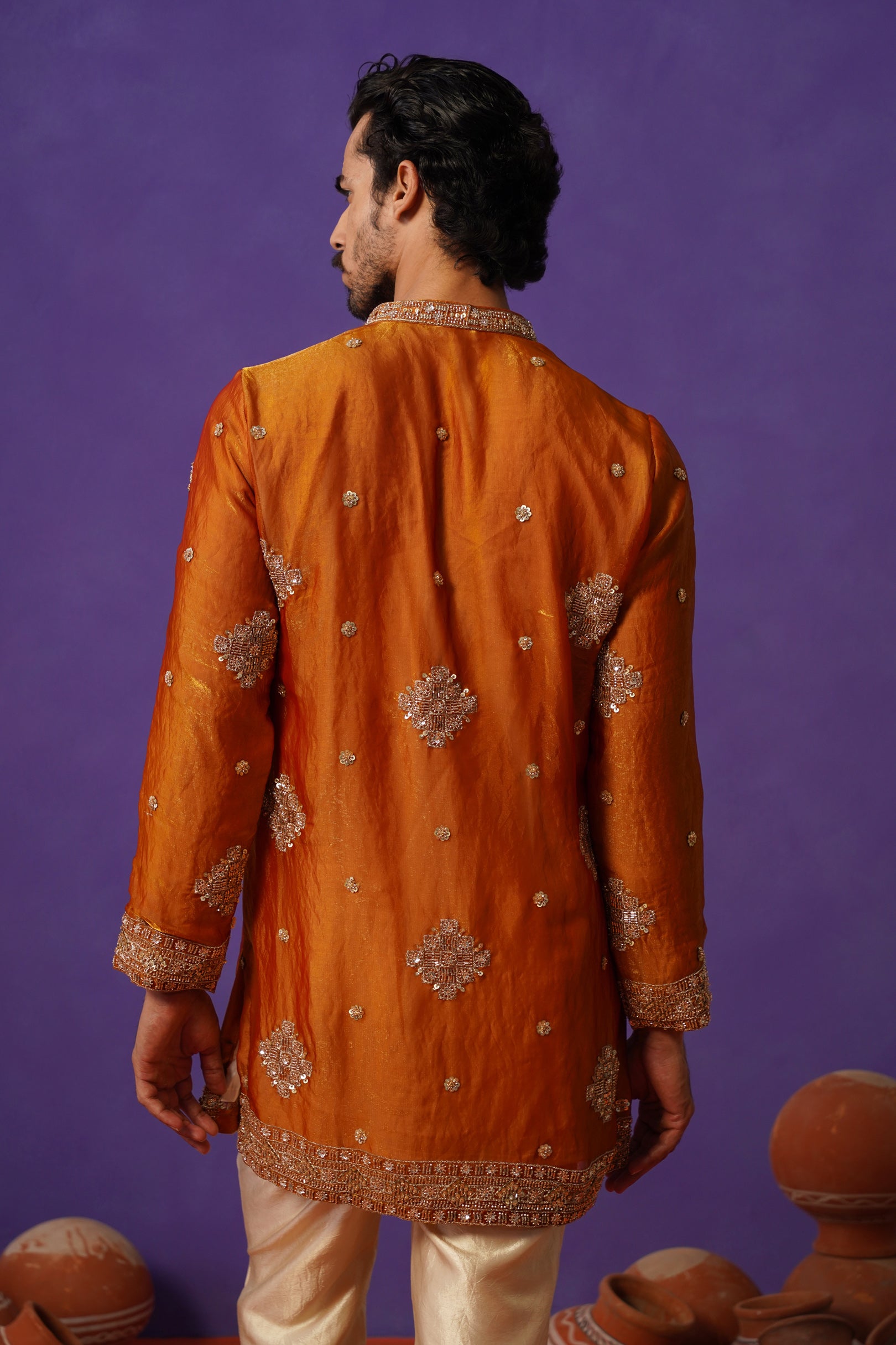 FIZA MUSTURD SHORT KURTA SET
