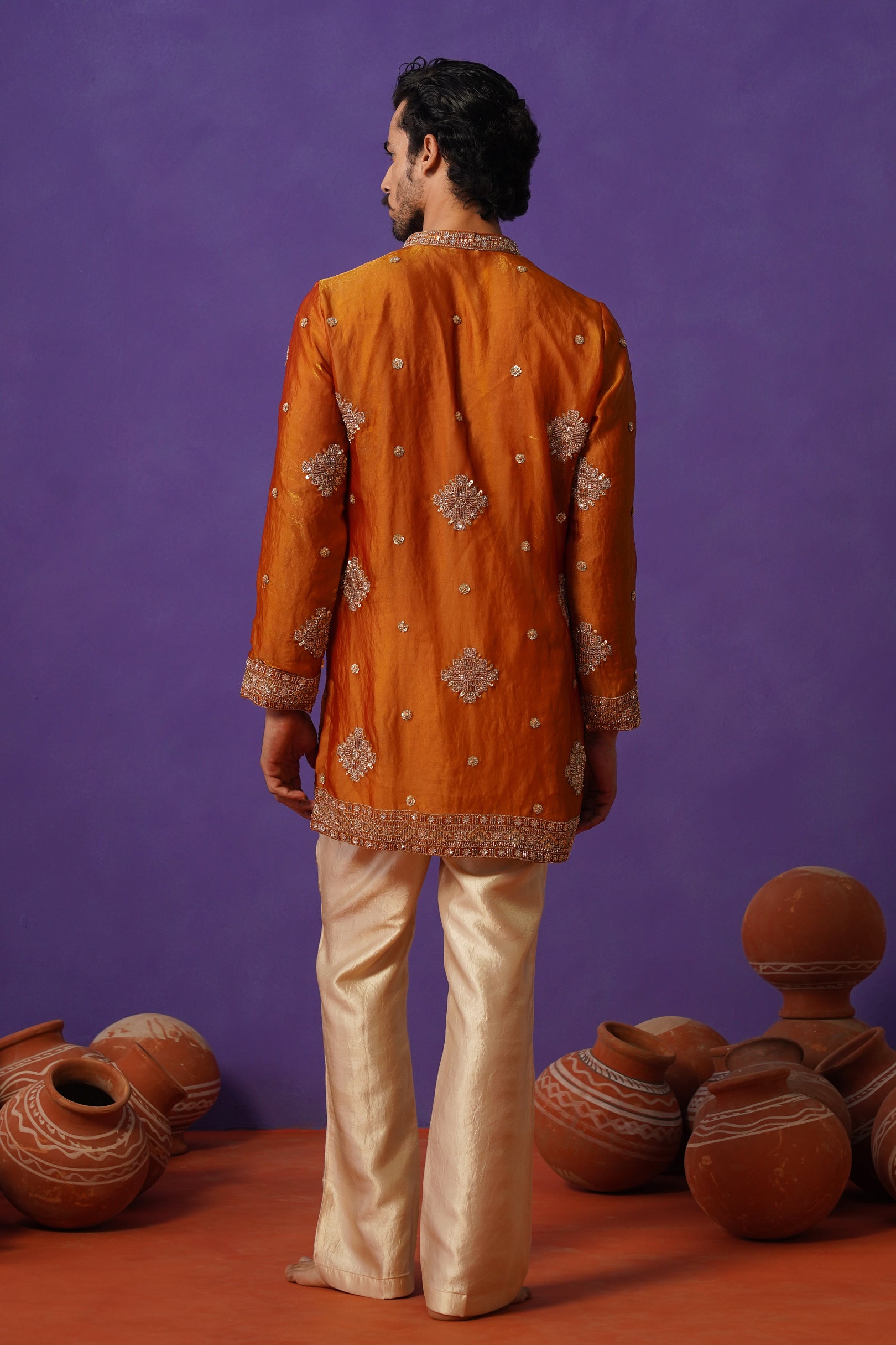 FIZA MUSTURD SHORT KURTA SET