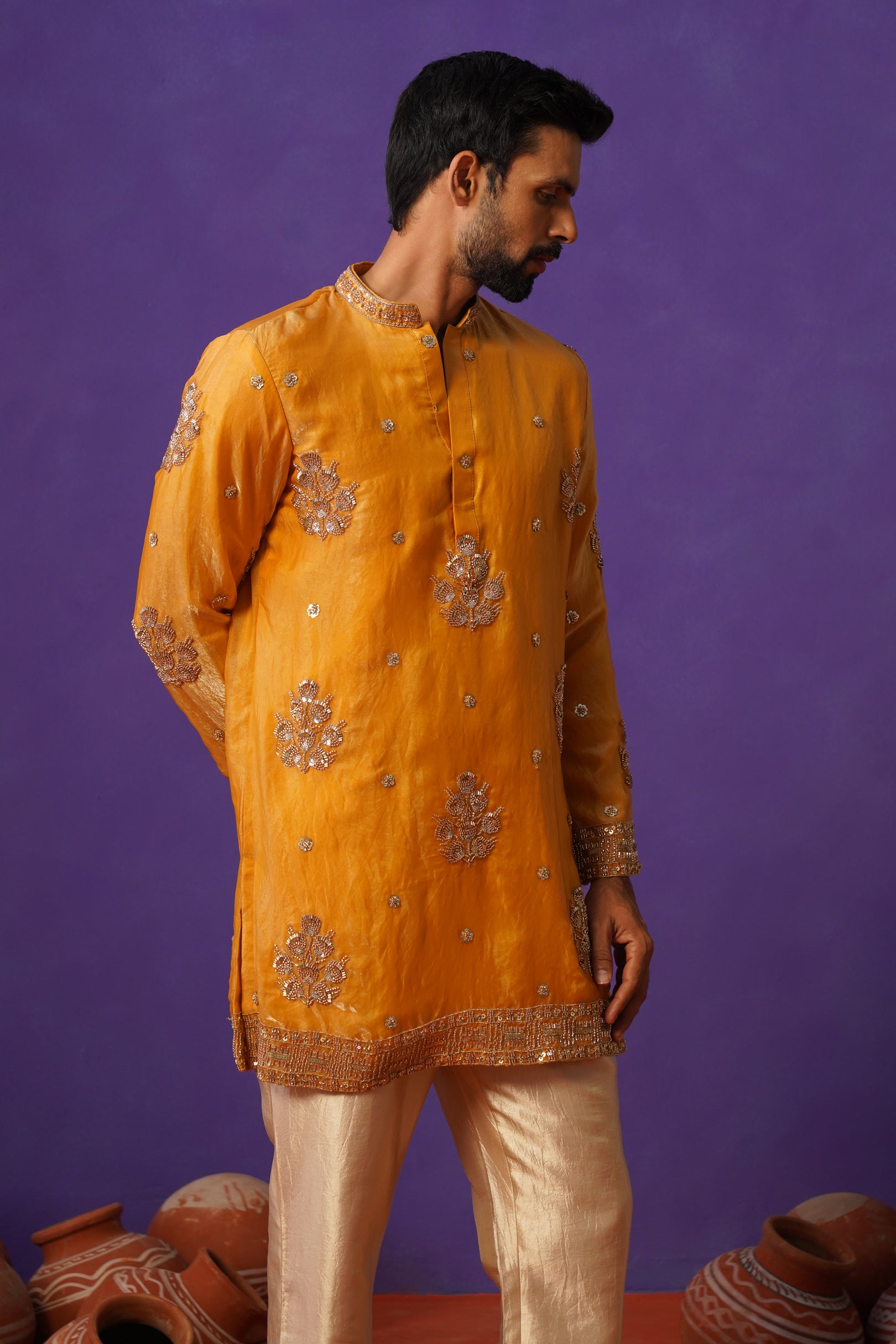 TAJ HALDI SHORT KURTA SET