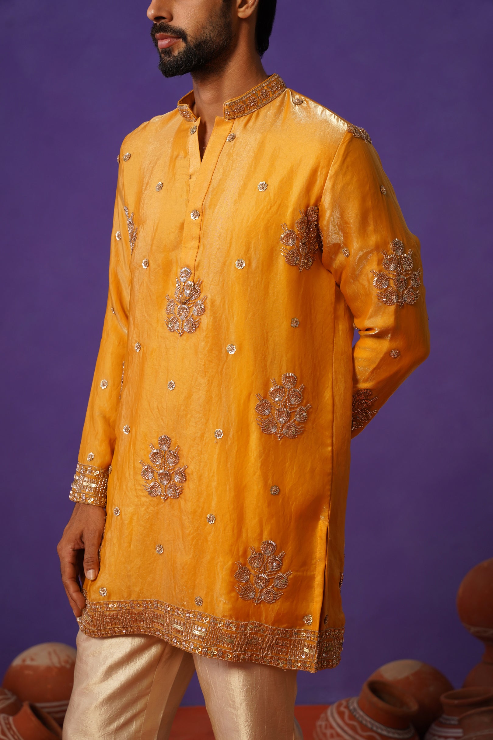 TAJ HALDI SHORT KURTA SET