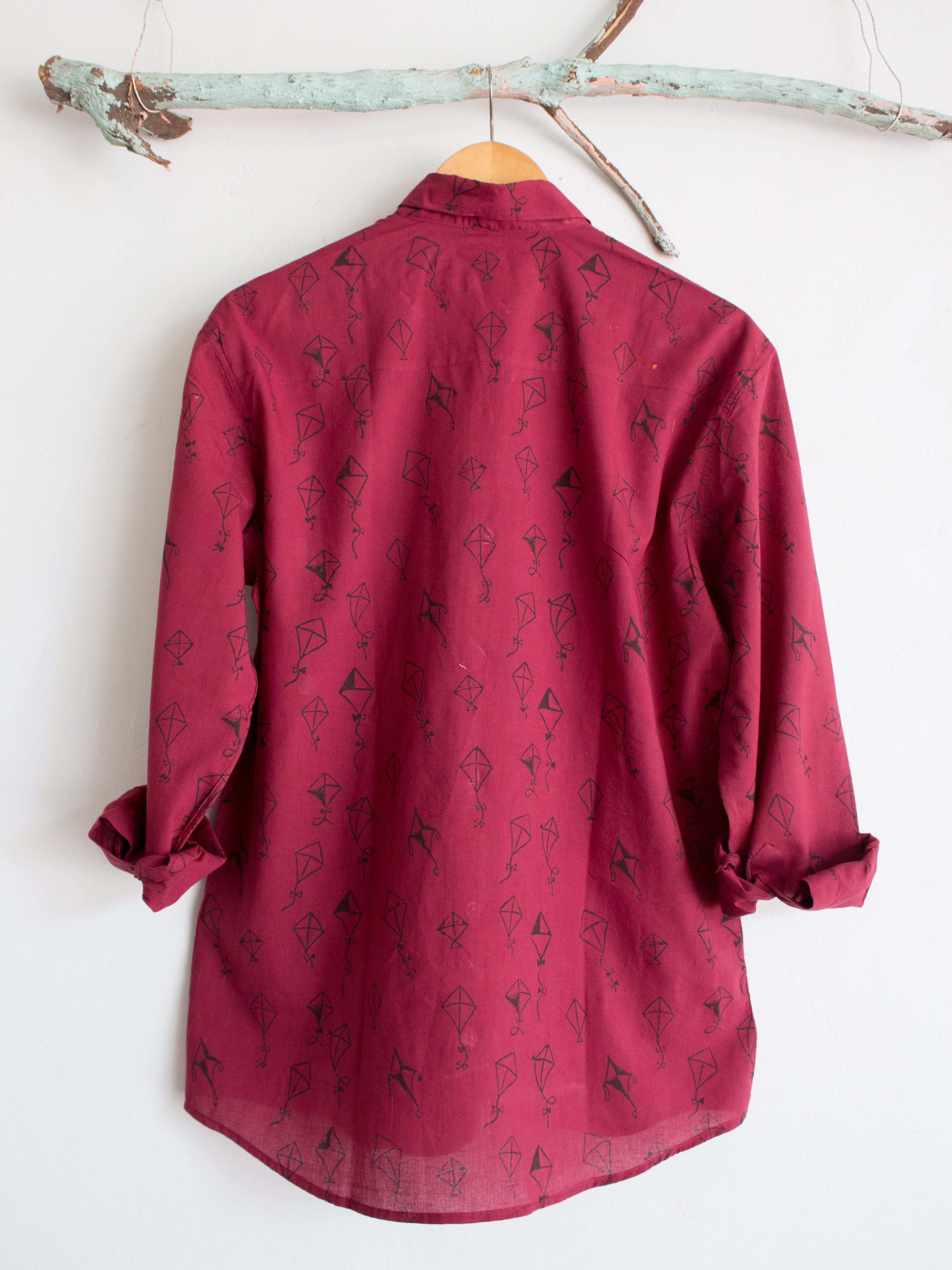 MAROON KITE SHIRT - CHHAPA