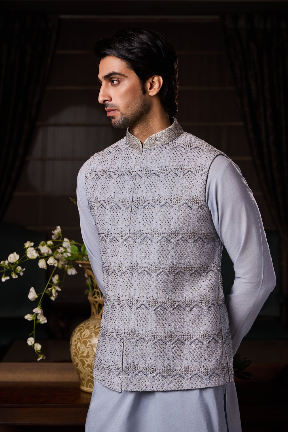 Powder Blue Bundi Set