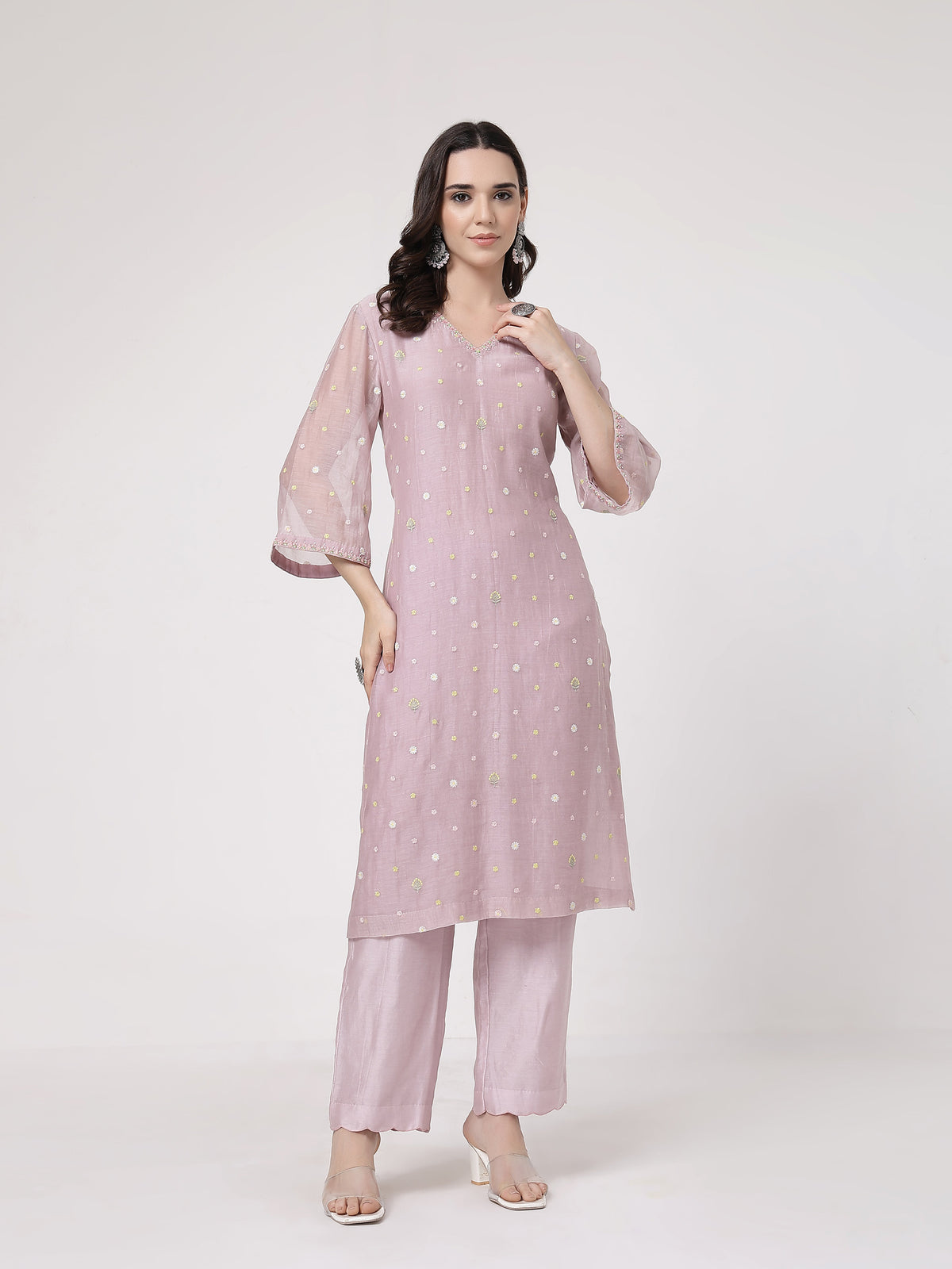 Kamal V Neck Set