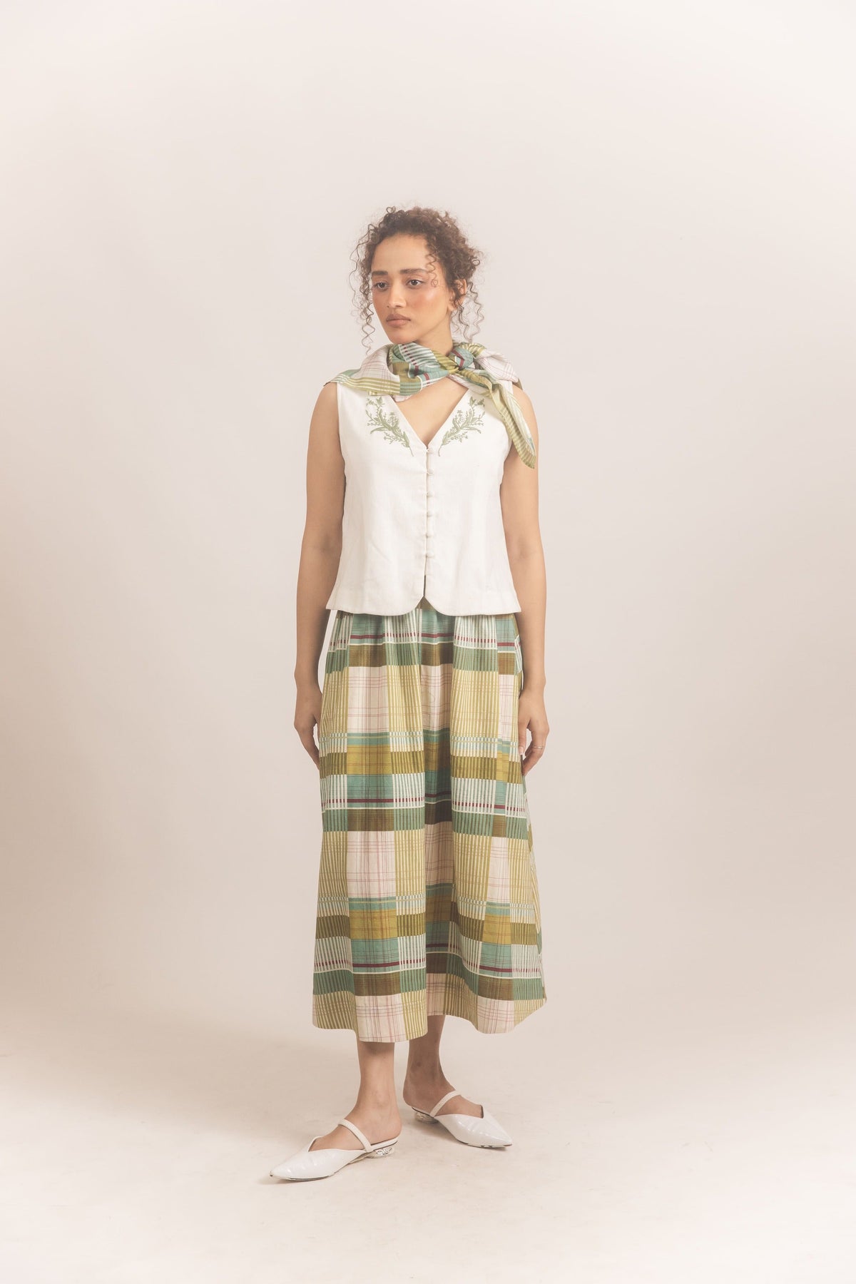 Edith Jacket set White