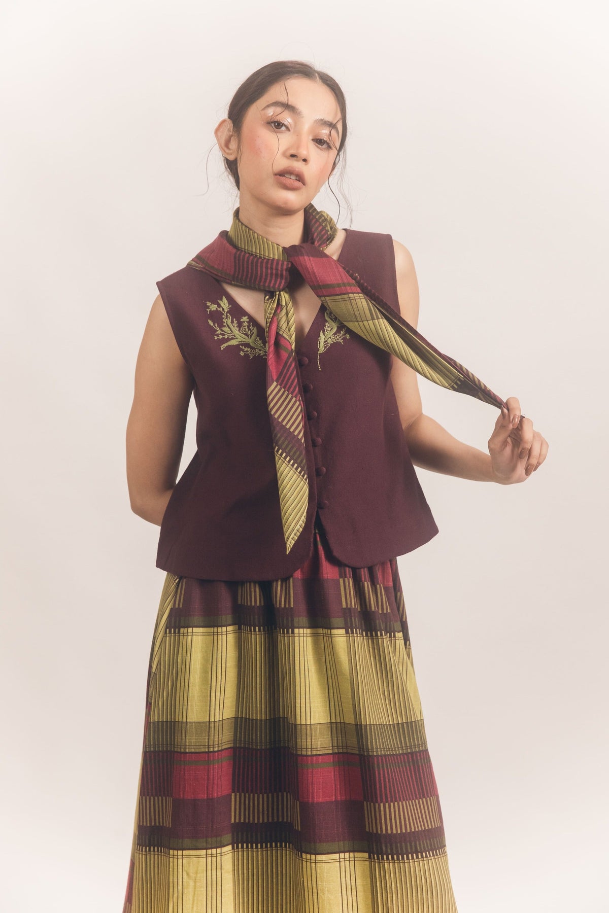 Edith Skirt Wine