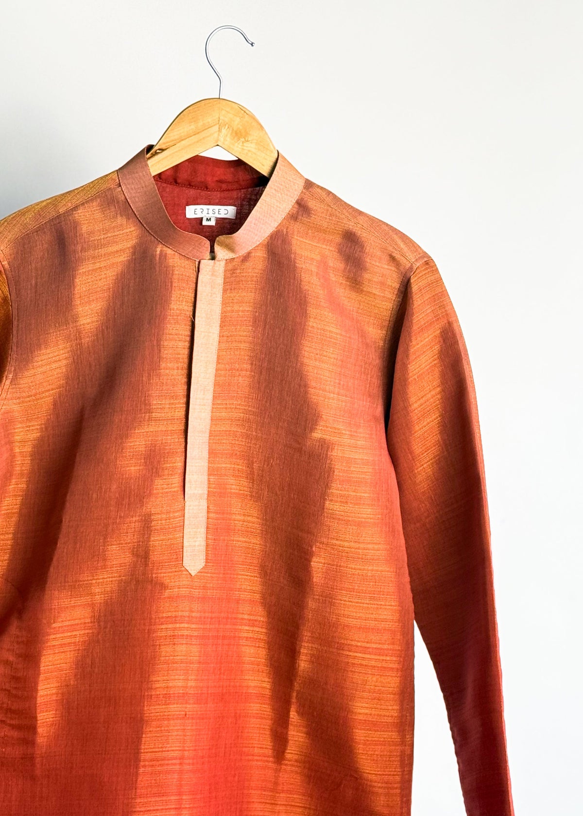Goldline Plain Kurta – Terra Rust