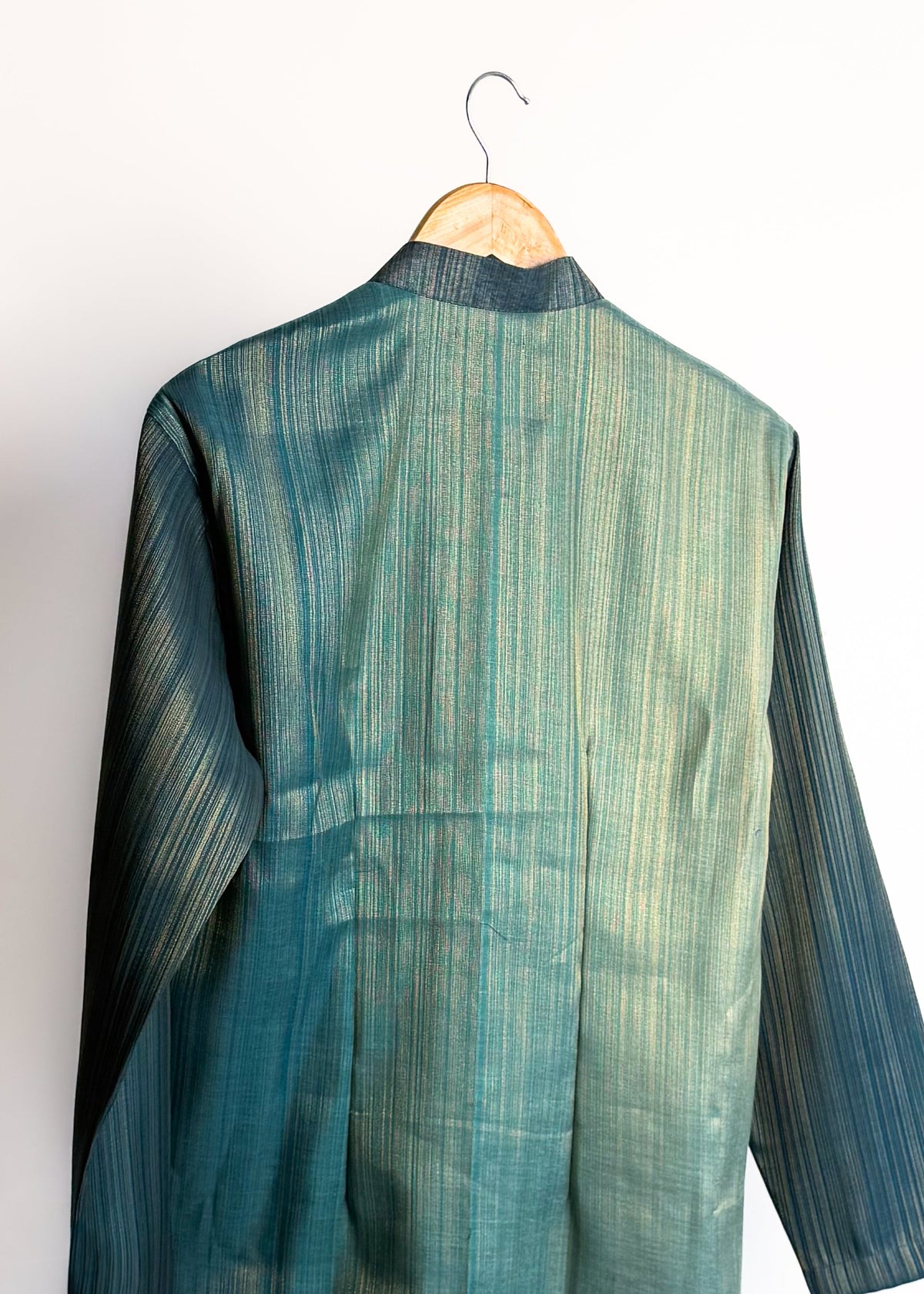Goldline Plain Kurta – Peacock Teal