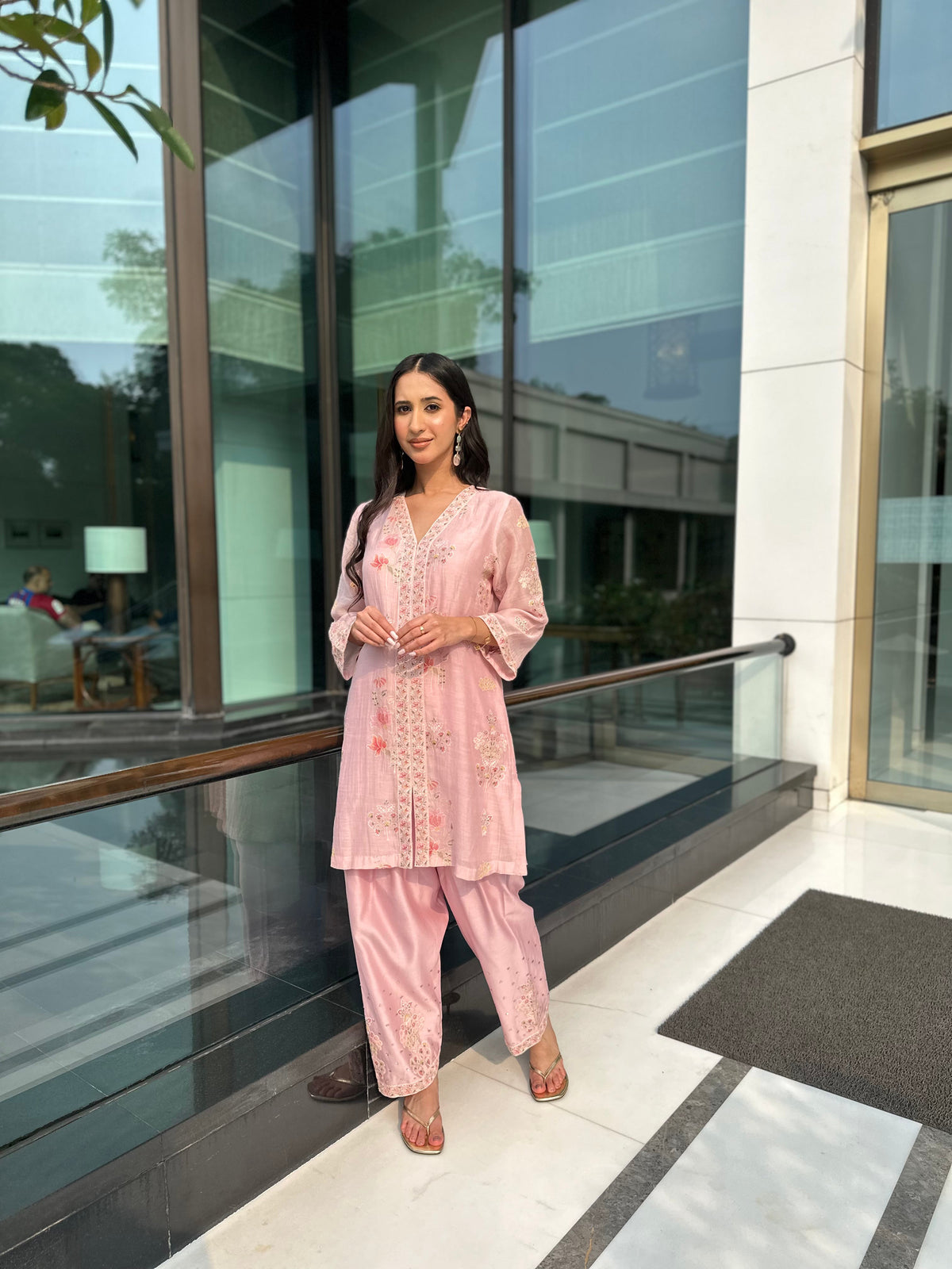 Pearl Pink Suit Set