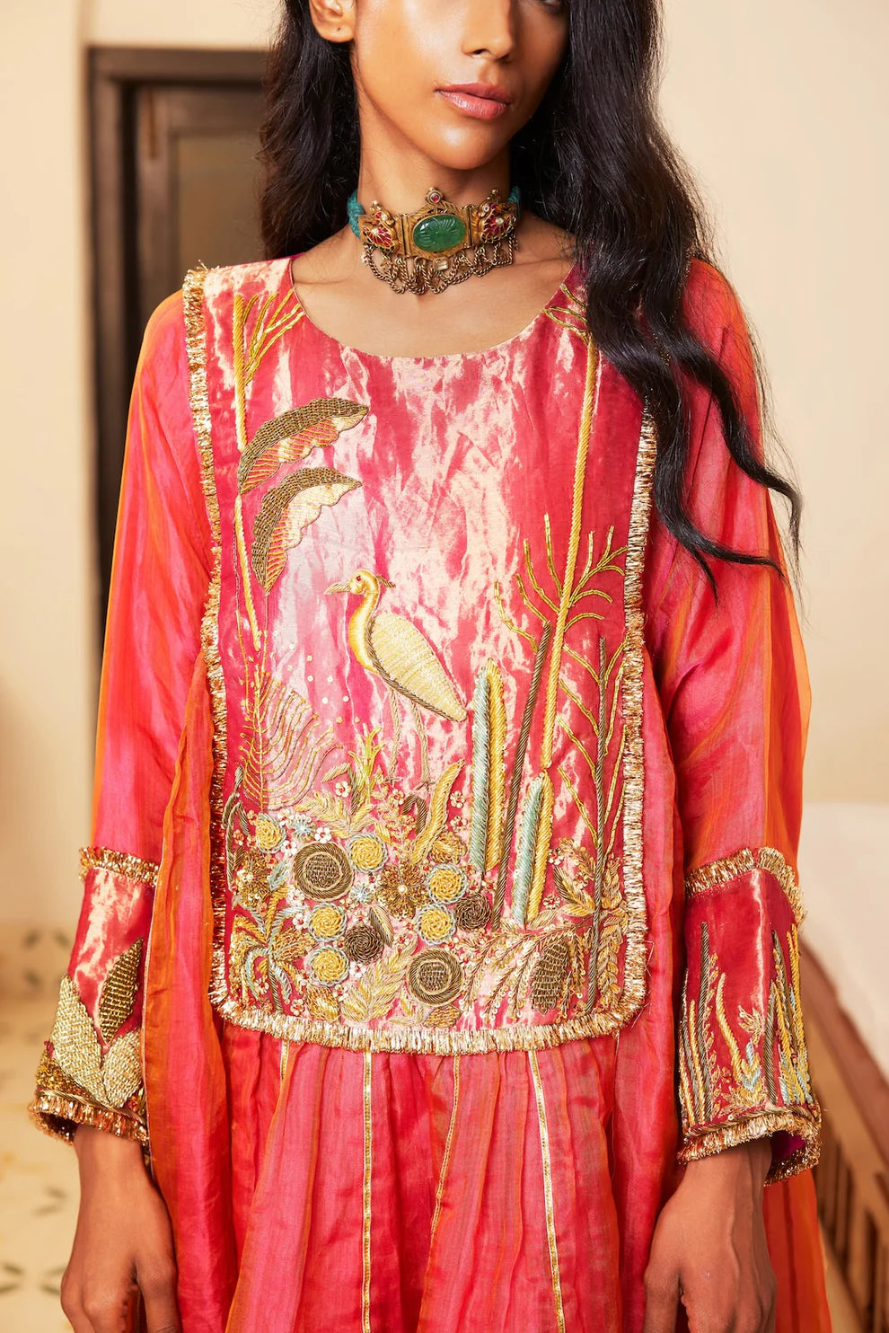 Momal kalidar choga set
