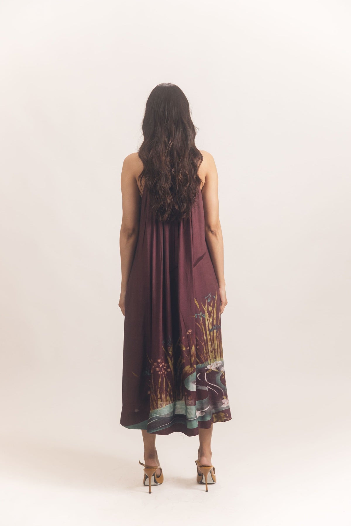 Malaiya dress wine