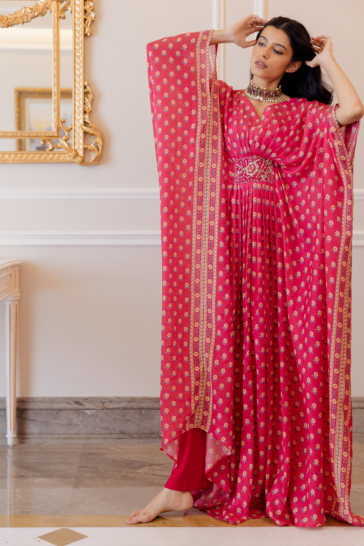 HAZEL KAFTAN – RANI PINK BUTTI
