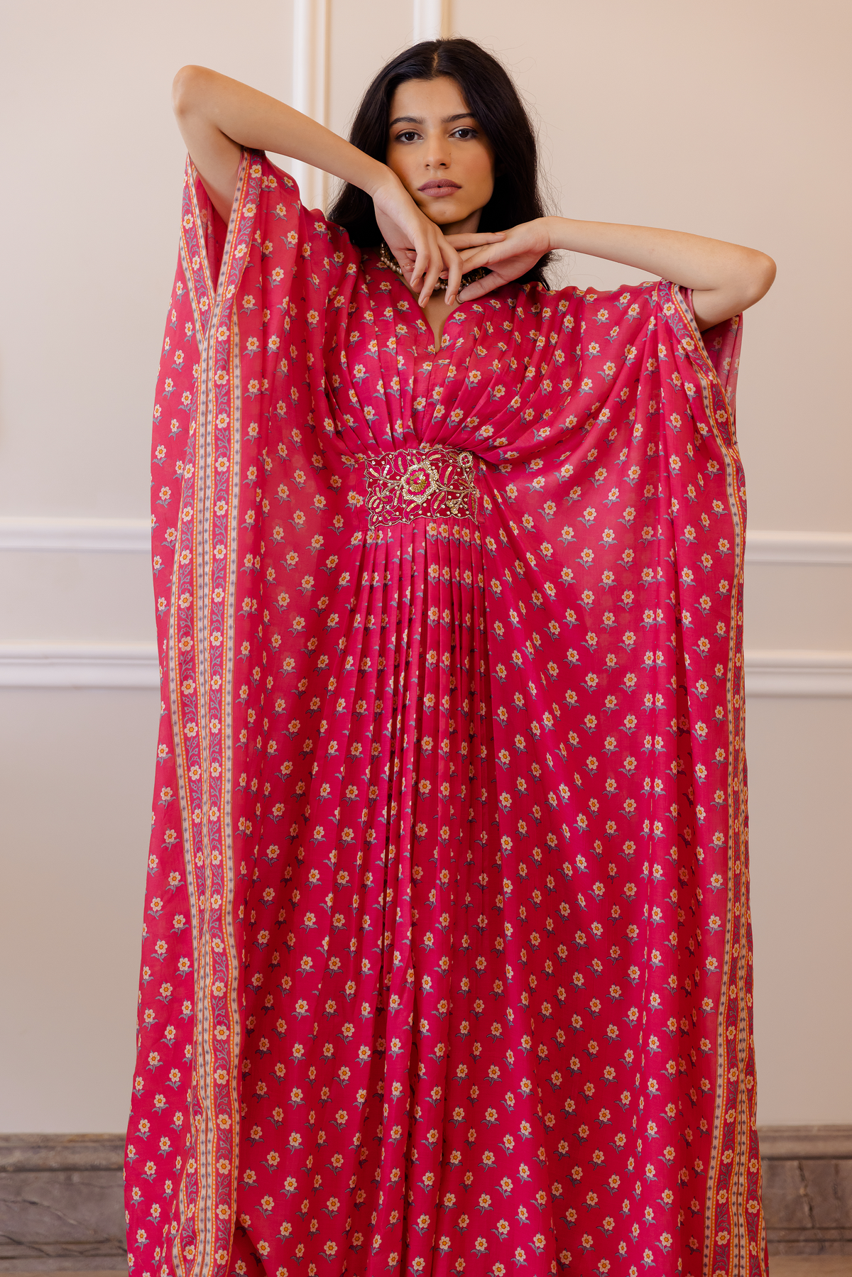HAZEL KAFTAN – RANI PINK BUTTI