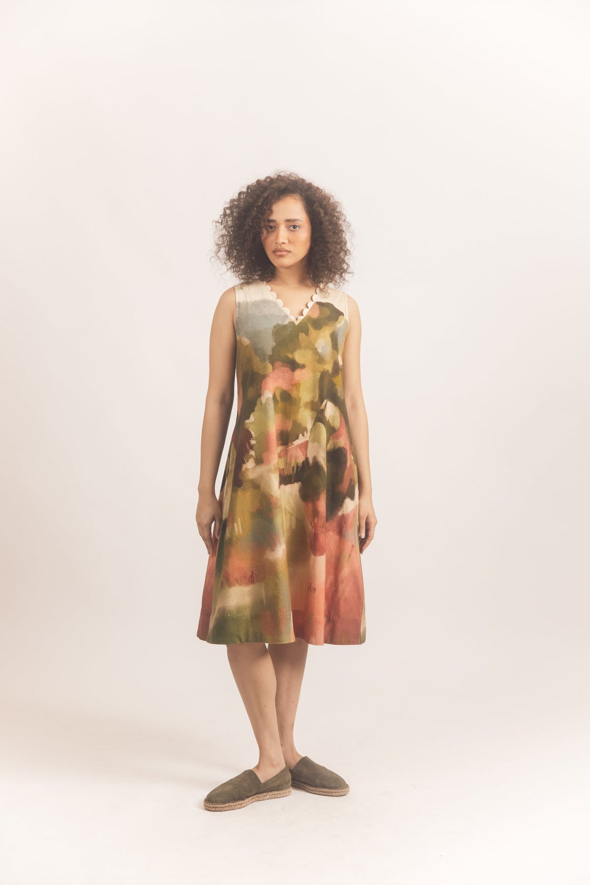 Lea Scallop dress