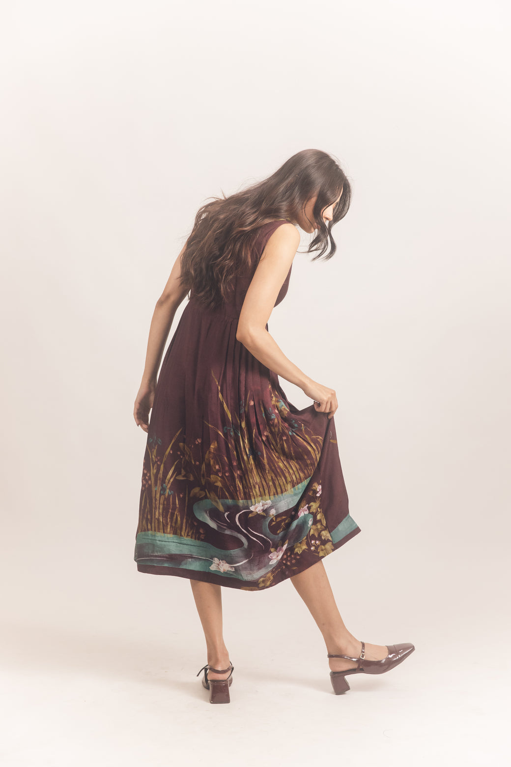 Aurora dress Wine