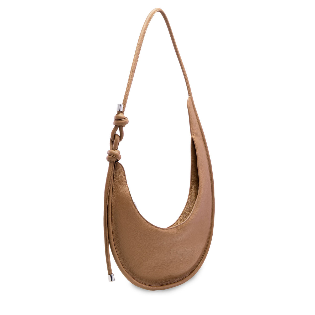INA CURVE SLING BAG PEBBLE BROWN